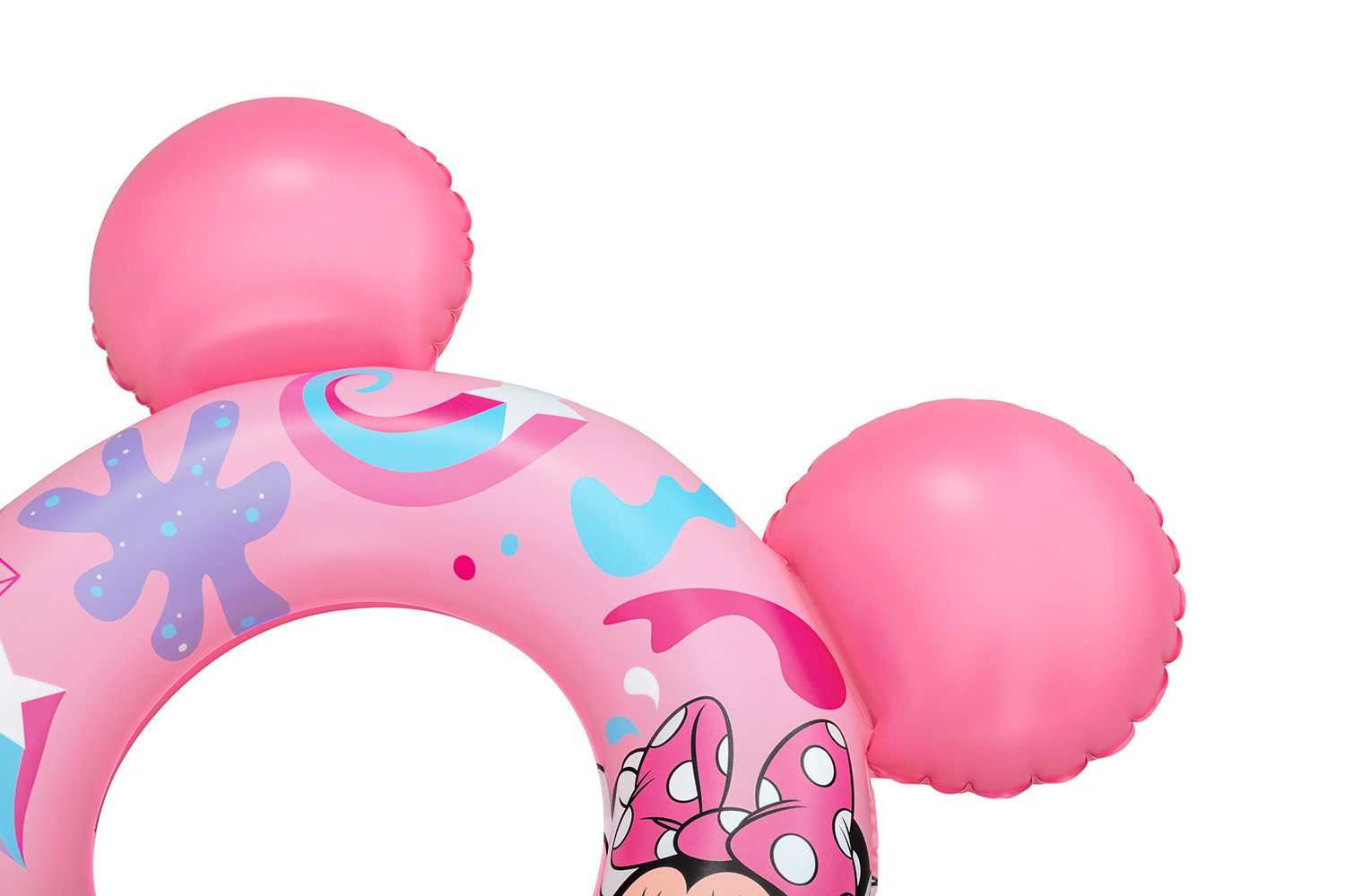 Bestway Schwimmring Disney Junior® Minnie Maus (Packung, 1-tlg., Minnie Maus-Design mit Ohren), 65 x 66 x 14 cm
