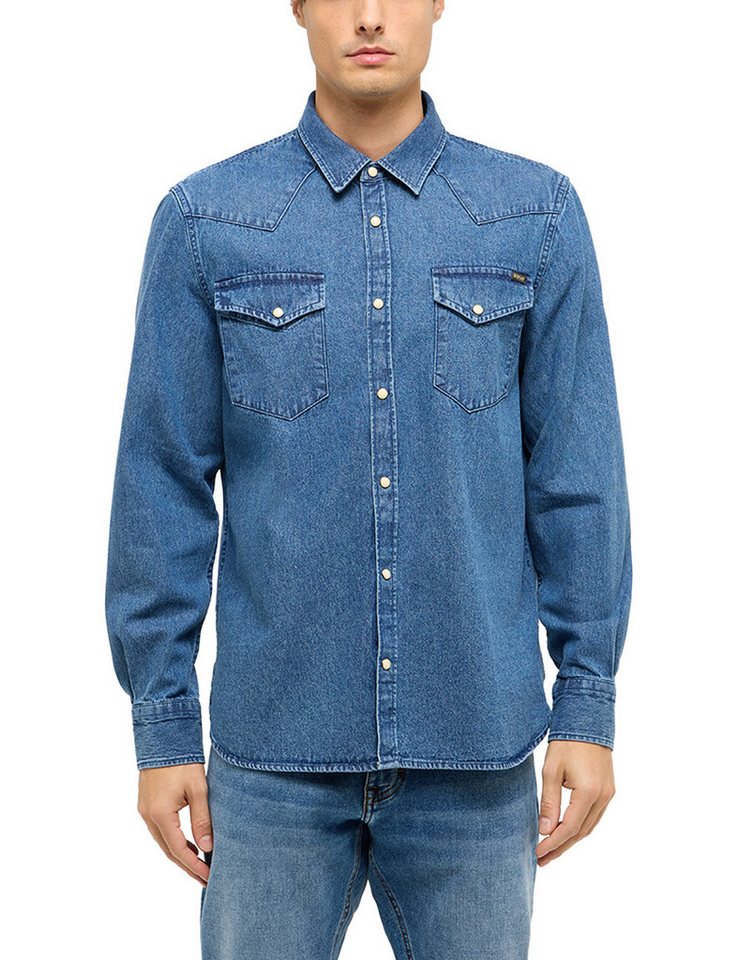 MUSTANG Langarmhemd Herren Style Duver