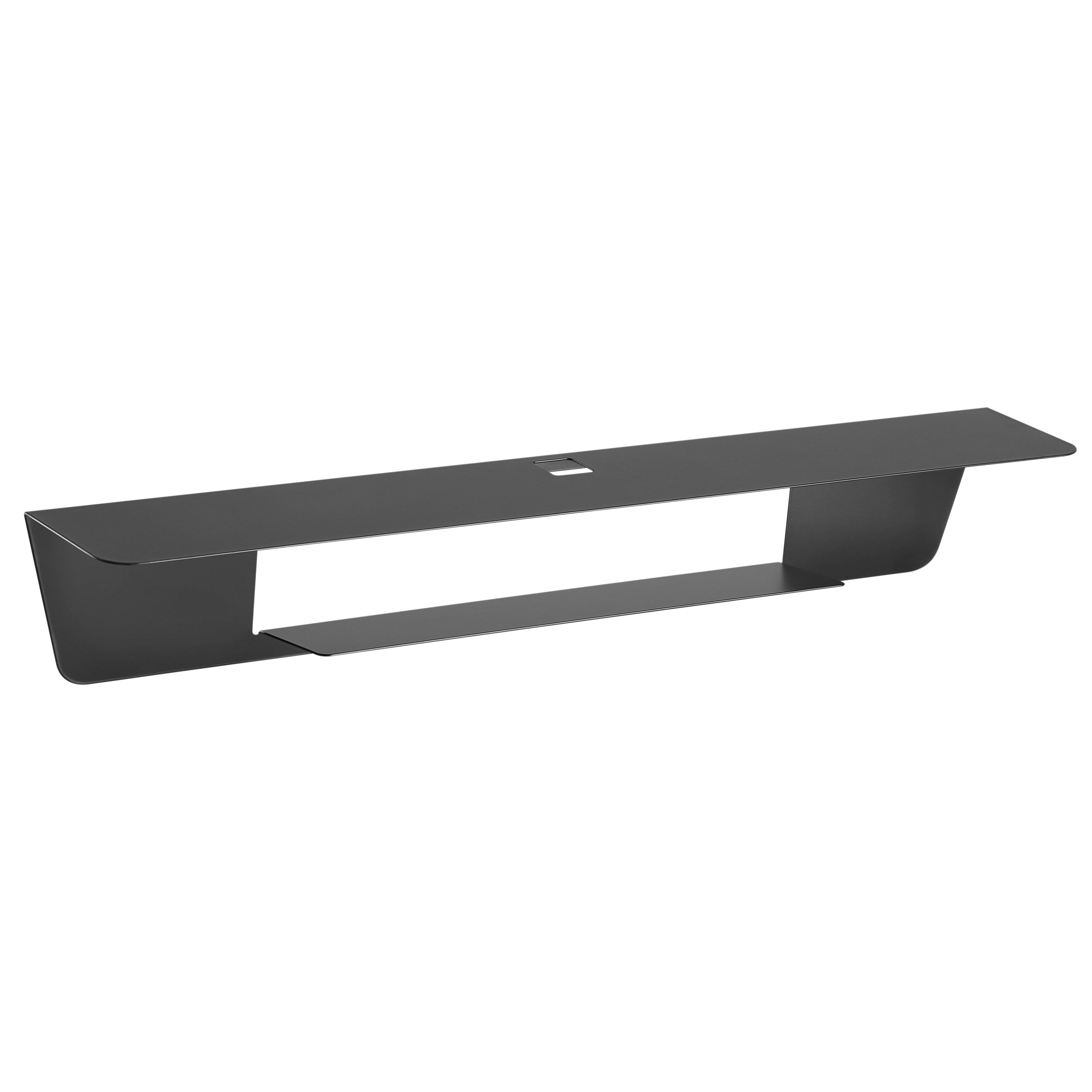 RICOO Soundbar-Halterung Soundbar Wandhalterung für alle Soundbards LH059-B, (1 Stk. Soundbar Wandhalterung schwaz, 1-tlg., 1x Universalhalterung unter dem TV oder über dem Fernseher, Soundbar Wandhalterung 10 kg Belastbarkeit, Wandabstand 153mm)