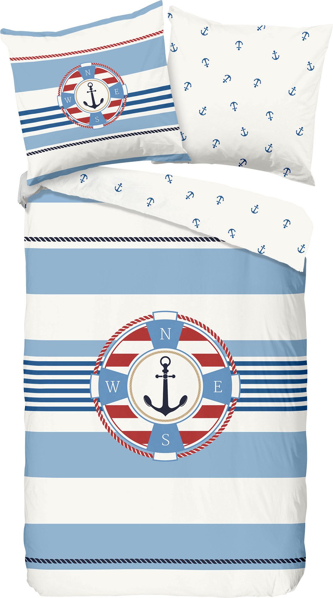 Pure Bettwäsche Wendebettwäsche "Selin", Polyester, Microfaser Streifen