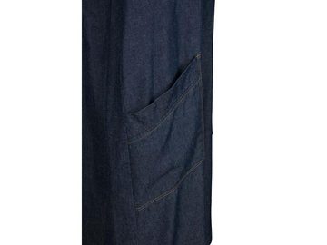 ORGANICATION Jerseykleid ORGANICATION Damen Jeanskleid mit V-Ausschnitt