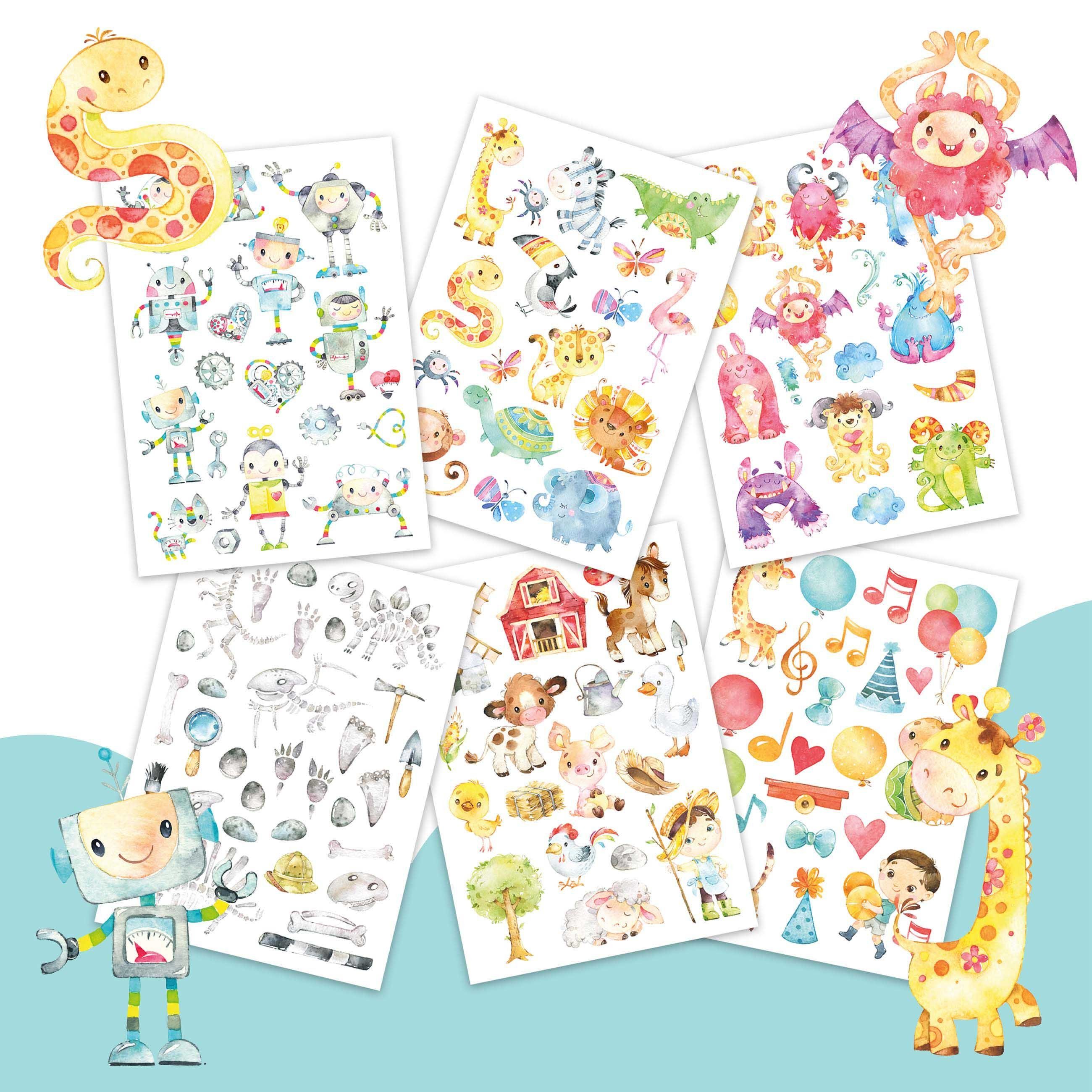 PAPIERDRACHEN Kindertattoo Papierdrachen 100 hautfreundliche Kindertattoos, 100% vegan, geprüft & made in Germany