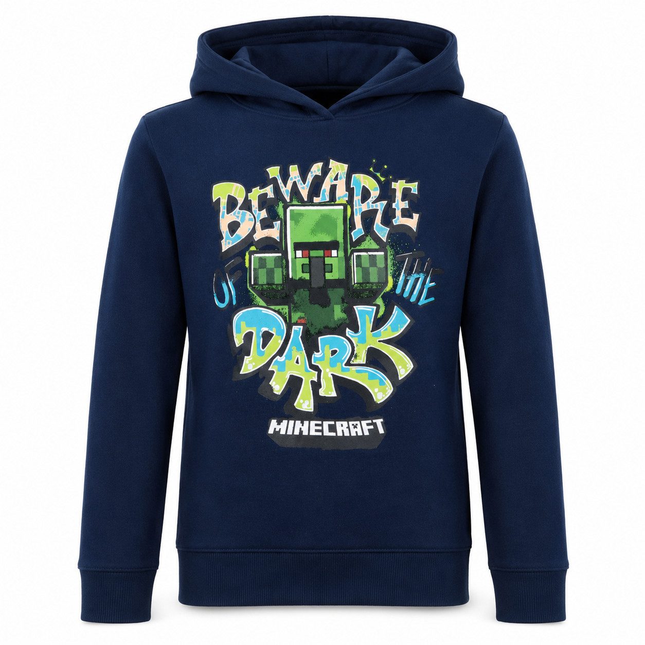 Minecraft Kapuzenpullover Minecraft Magier Baware Dark Kinder Hoodie Pullover Gr. 128 oder 140
