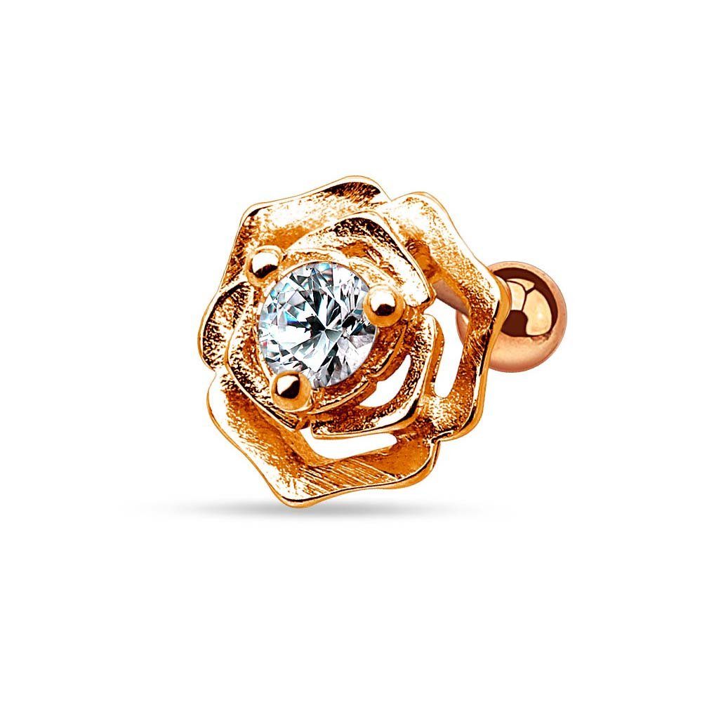 Taffstyle Piercing-Set Piercing Cartilage Stecker Rose günstig online kaufen