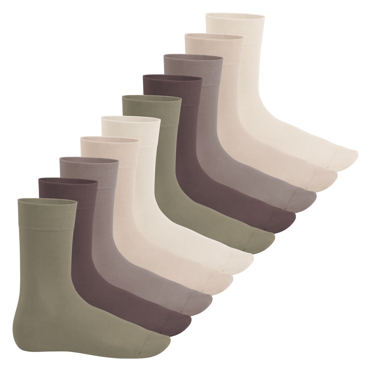 Footstar Basicsocken EVERYDAY! 10 PAAR Damen Herren Socken mit Baumwolle Basic Socken