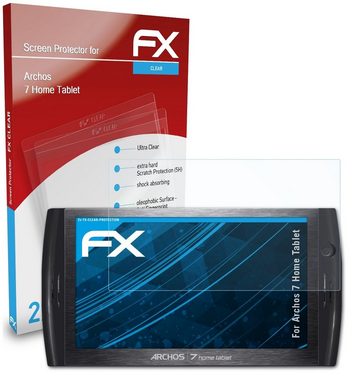 atFoliX Schutzfolie Displayschutz für Archos 7 Home Tablet, (2 Folien), Ultraklar und hartbeschichtet