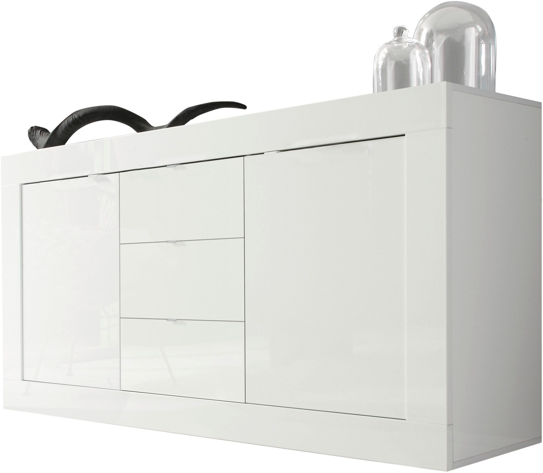 Home affaire Sideboard Basic, Breite 160 cm, 2 Türen 3 Schubkästen