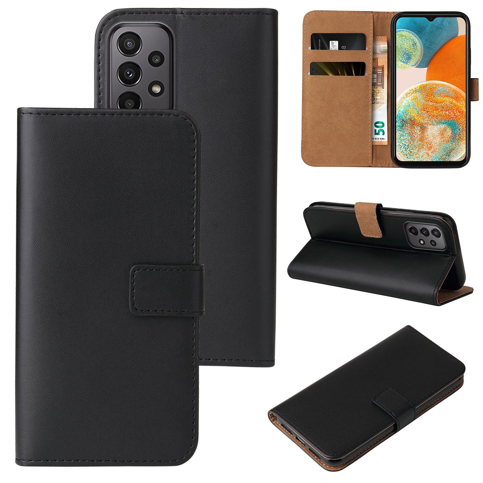 Tec-Expert Handyhülle Klapp Hülle für Samsung Galaxy A23 5G 6.6 Zoll, 6.6, Flip Case für Samsung Galaxy A23 5G