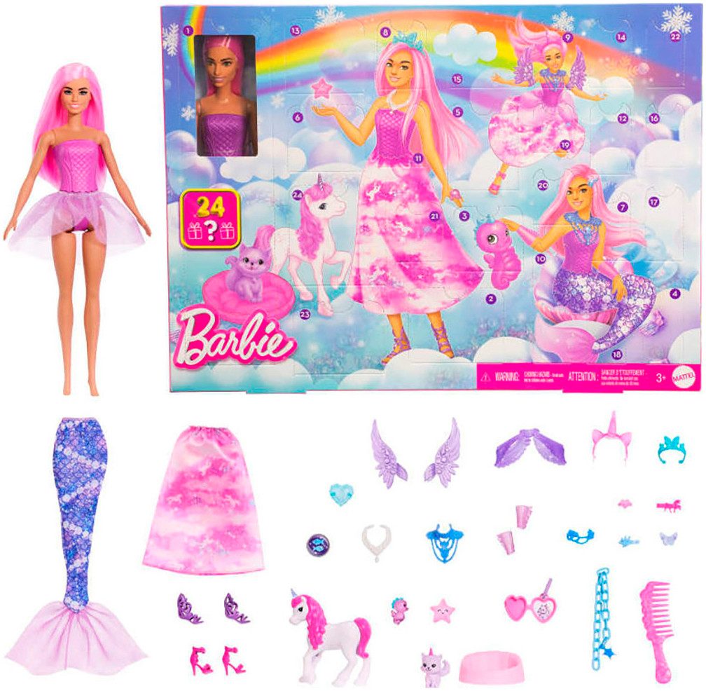 Barbie Spielzeug-Adventskalender Barbie Fantasy günstig online kaufen