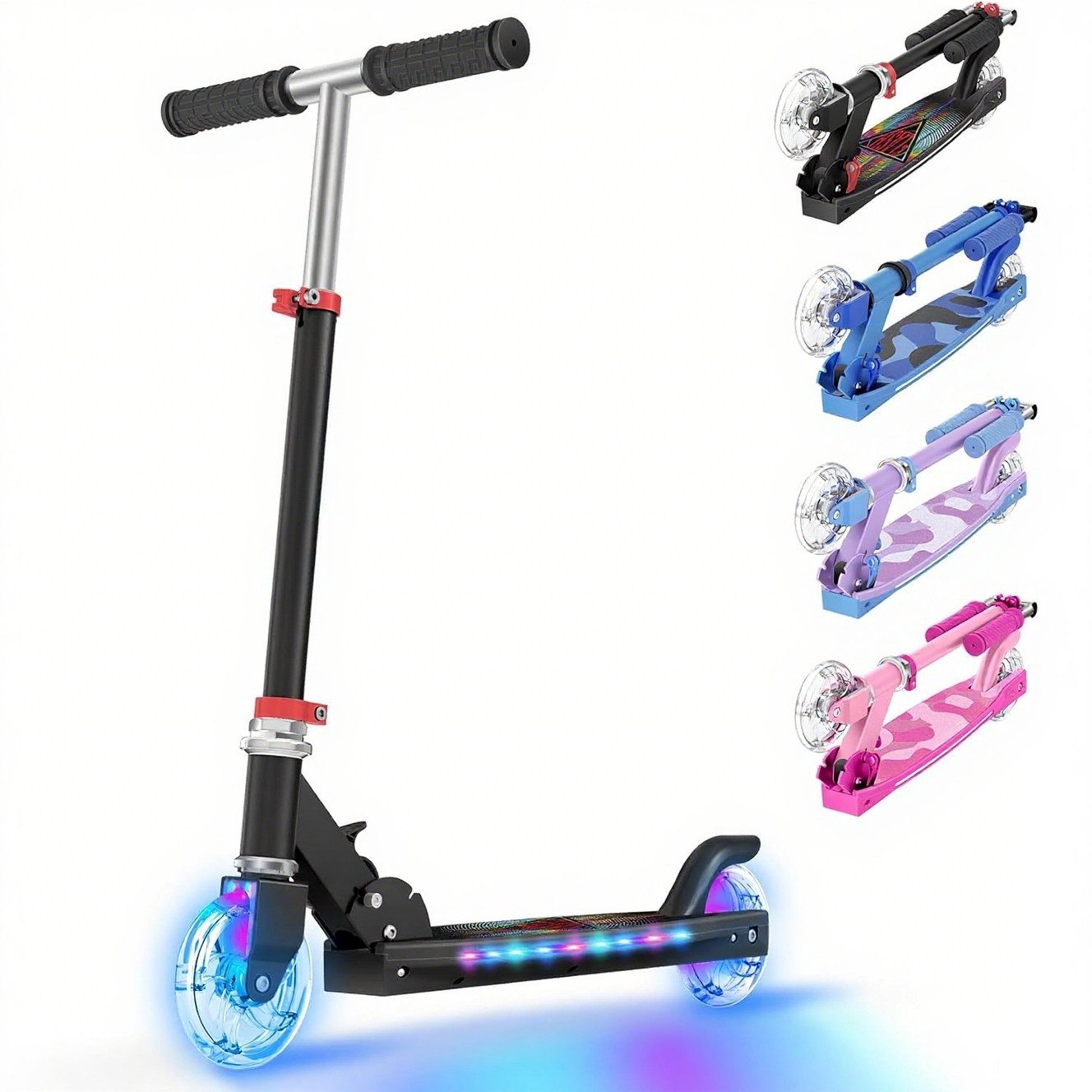 OUNUO Scooter Kinderroller für Kinder von 5 bis 12 Jahren, zusammenklappbar
