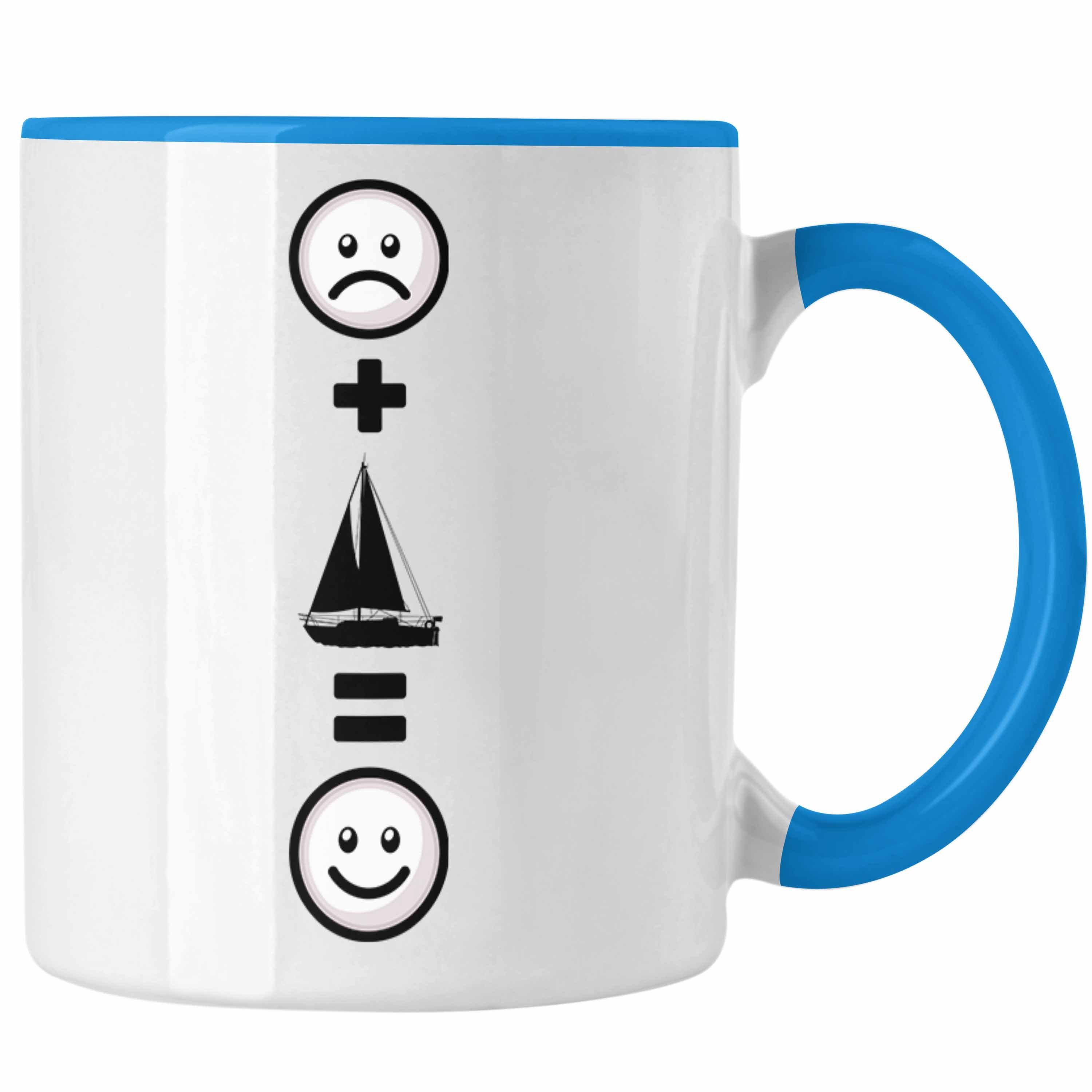 Trendation Tasse Segeln Tasse Geschenk für Segler Windsegeln Boot :(Segeln) Lus Blau