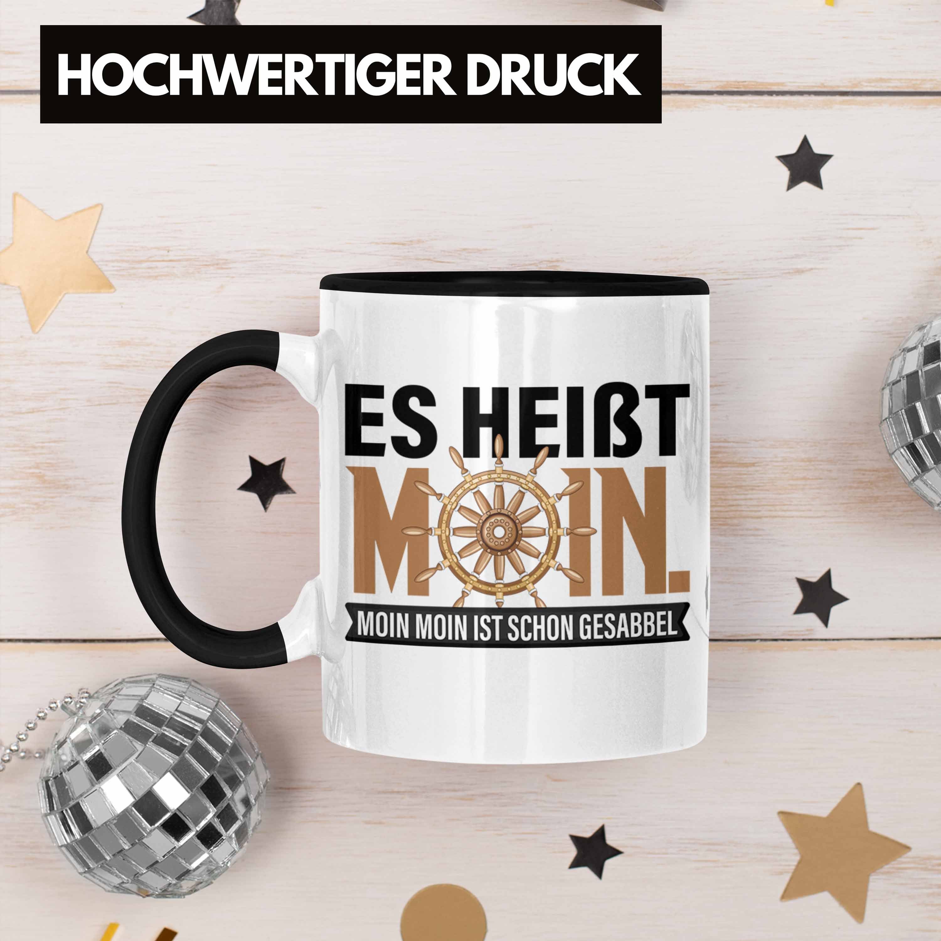 Tasse Norddeutsche Hamburg Gesabbel Moin Moin Geschenk Schwarz Moin Trendation Tasse für