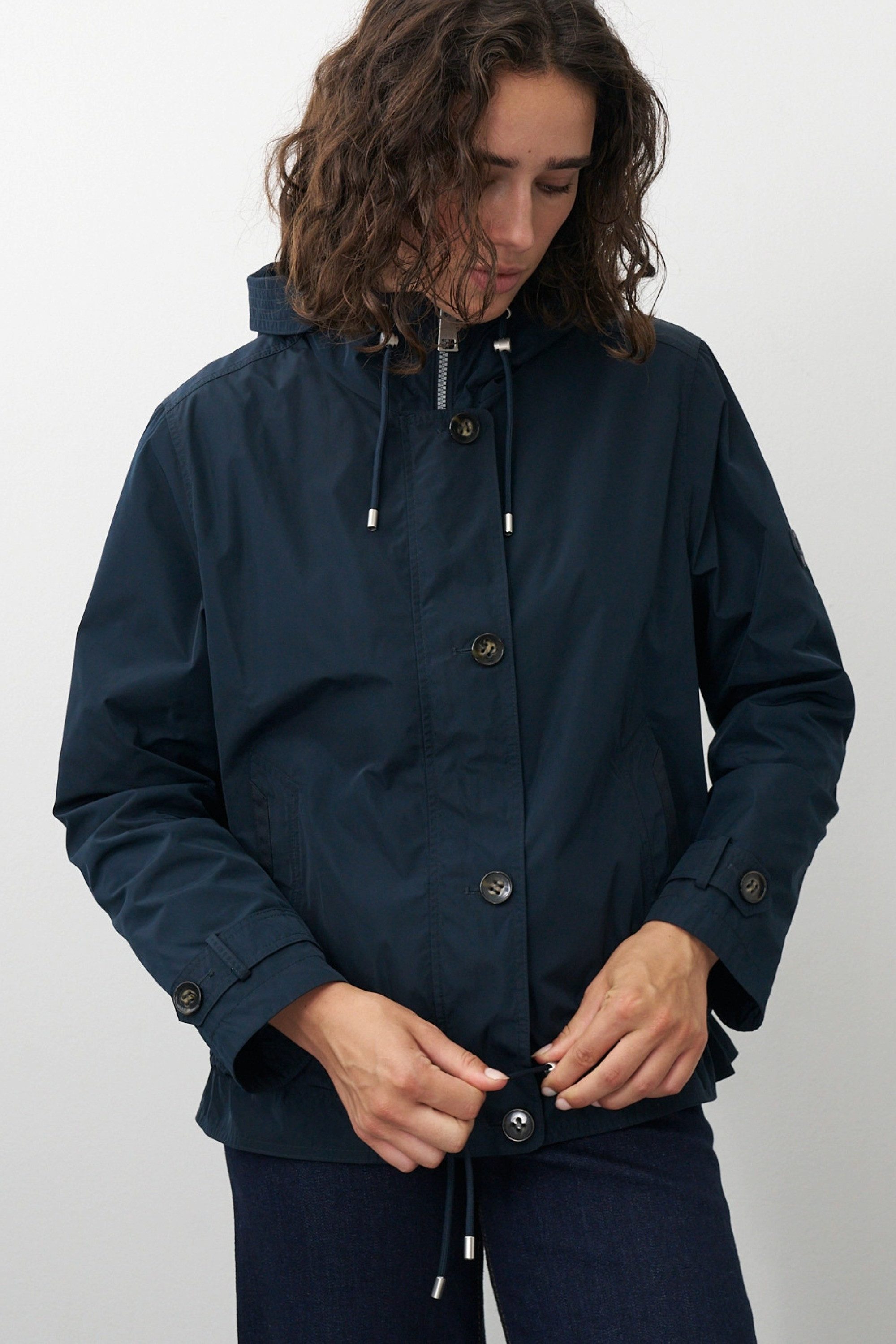 Barbara Lebek Outdoorjacke Outdoorjacke, Frühlingsjacke oder Damenjacke mit Kapuze