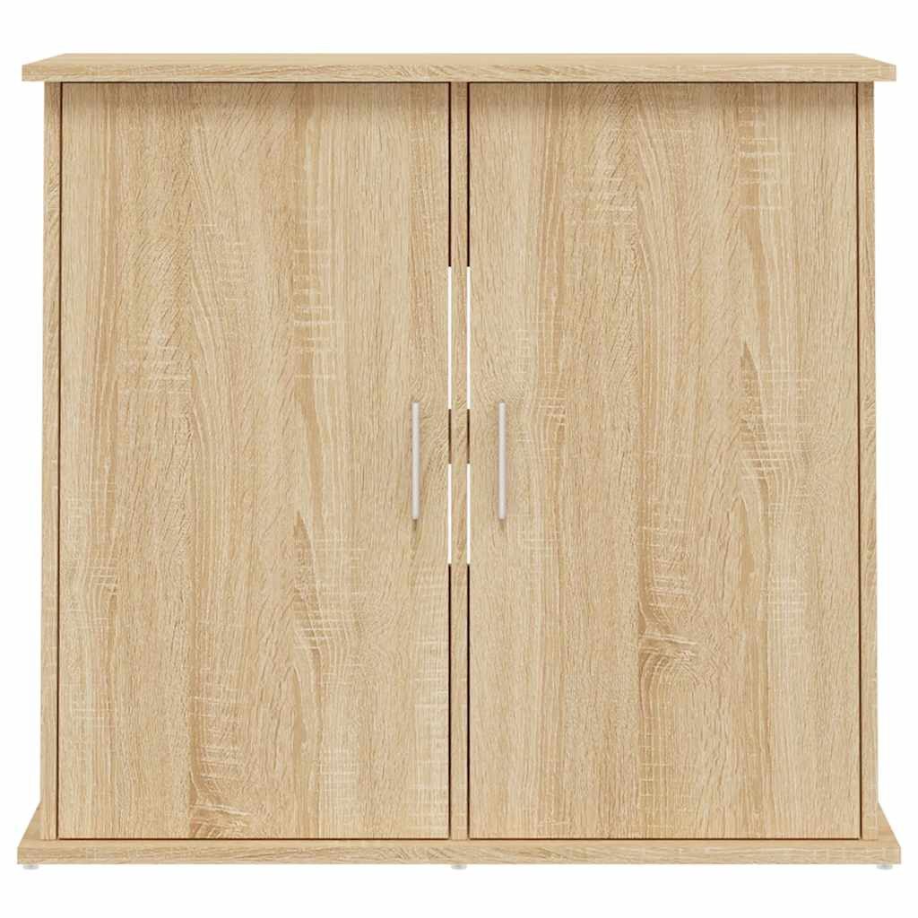 furnicato Aquariumunterschrank Aquariumständer 81 x 36 x 73 cm Sonoma-Eiche Aquarienschrank mit 4 Fächern und Stauraum für dein Zubehör
