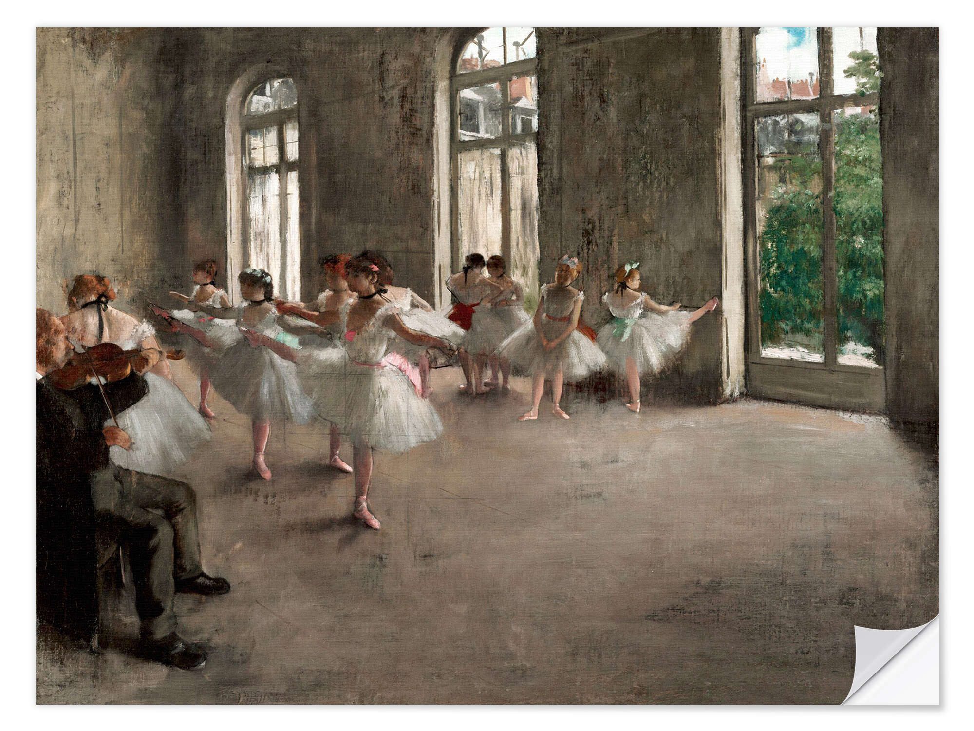 Posterlounge Poster Edgar Degas, Die Probe, günstig online kaufen