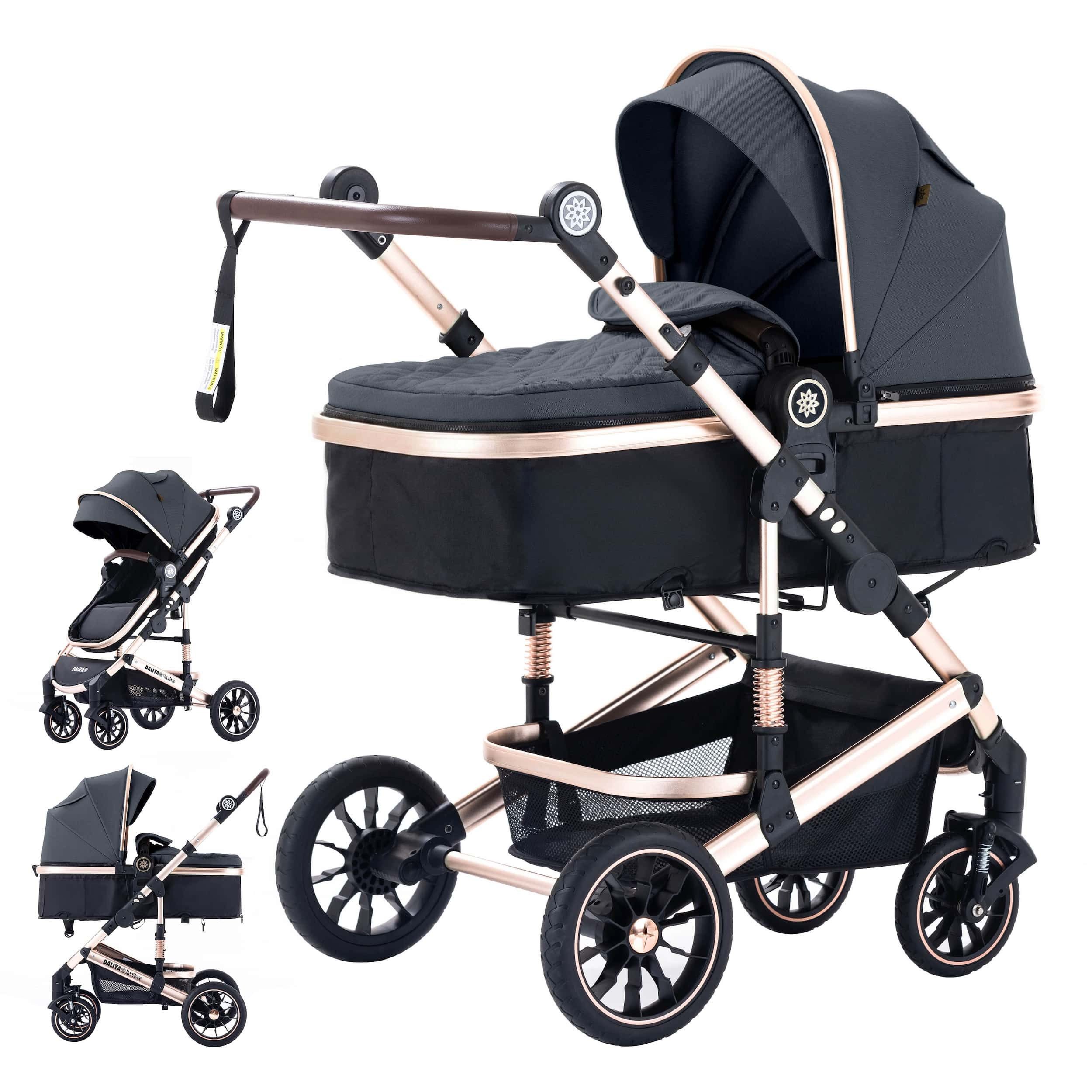 Daliya® Kombi-Kinderwagen NEOMOVE 2in1 Kinderwagen, Buggy und Babywanne in einem, Babywanne und Sportsitz, Alu-Rahmen, Großer Einkaufskorb