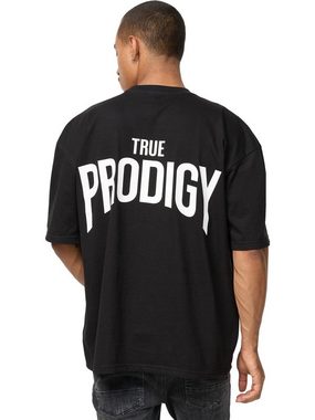 trueprodigy Oversize-Shirt Jona Logoprint Rundhals dicker Stoff