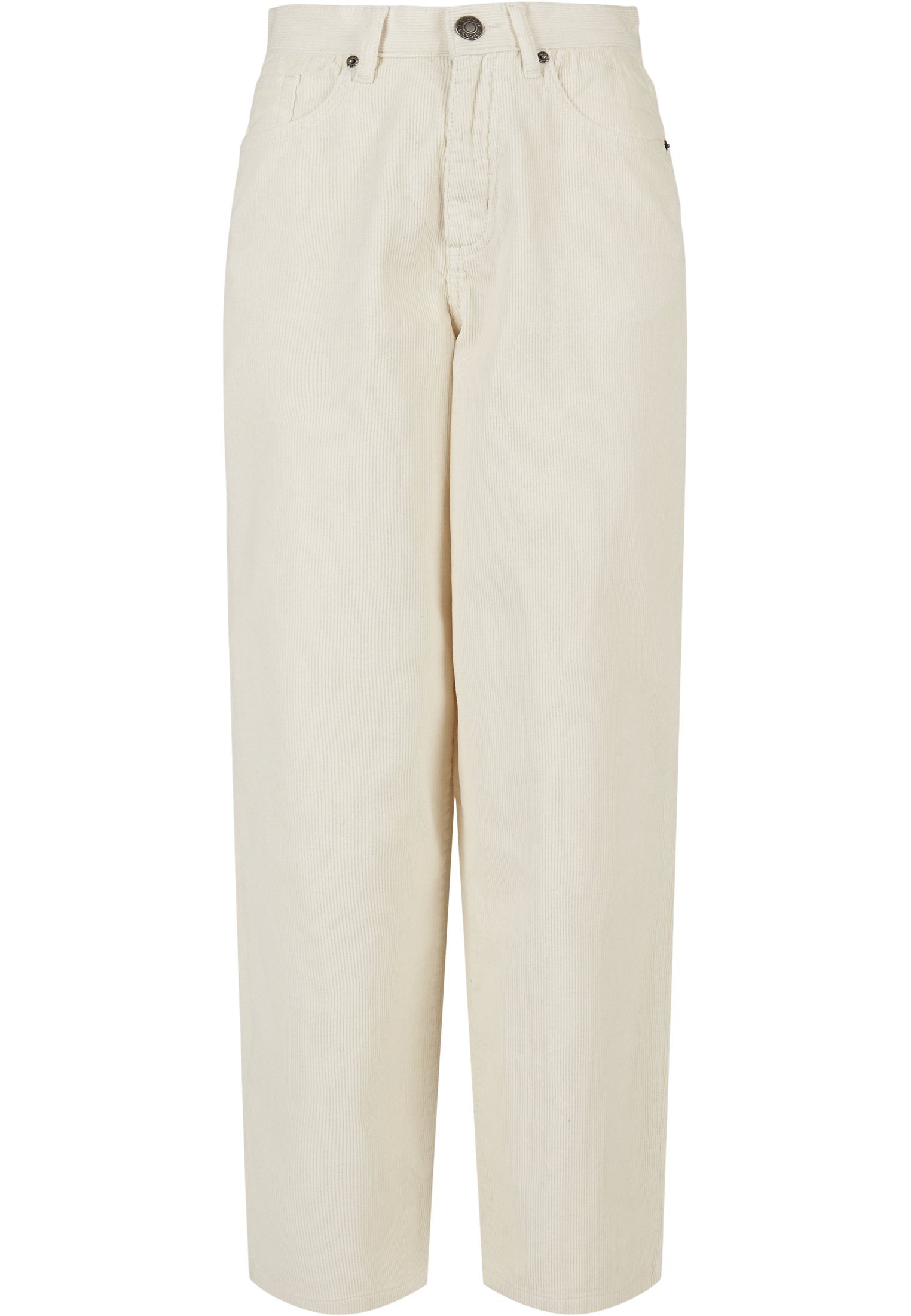 Wide Pants Waist 90´S Corduroy Leg CLASSICS High (1-tlg) Damen Ladies Jerseyhose URBAN