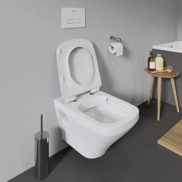 Duravit WC-Komplettset Duravit Wand-WC DURASTYLE RIMLESS ti 370