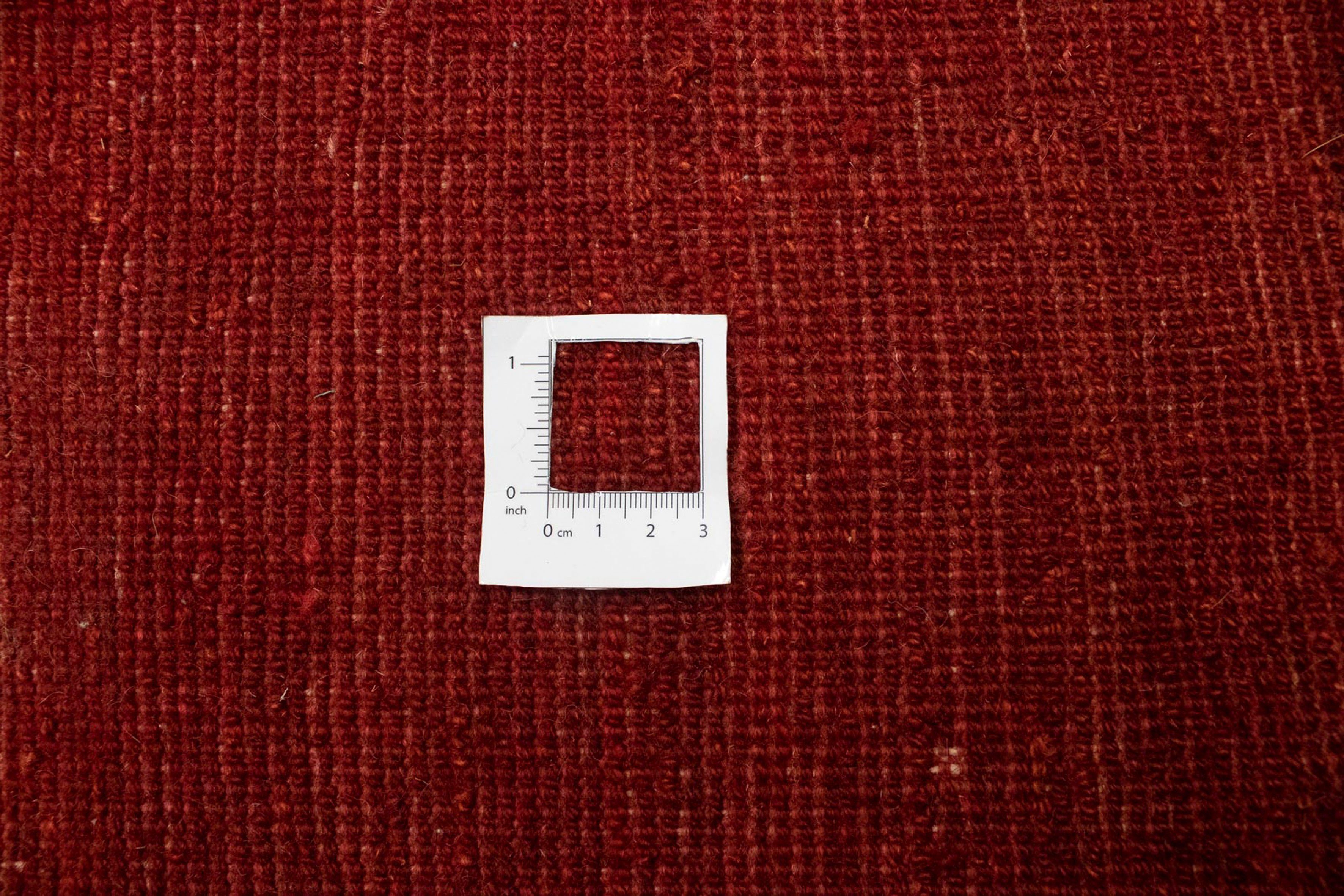 Gabbeh Wohnzimmer, cm Einzelstück Zertifikat mit - 350 mm, rechteckig, - morgenland, Handgeknüpft, Perser rot, Wollteppich Höhe: - x 18 257