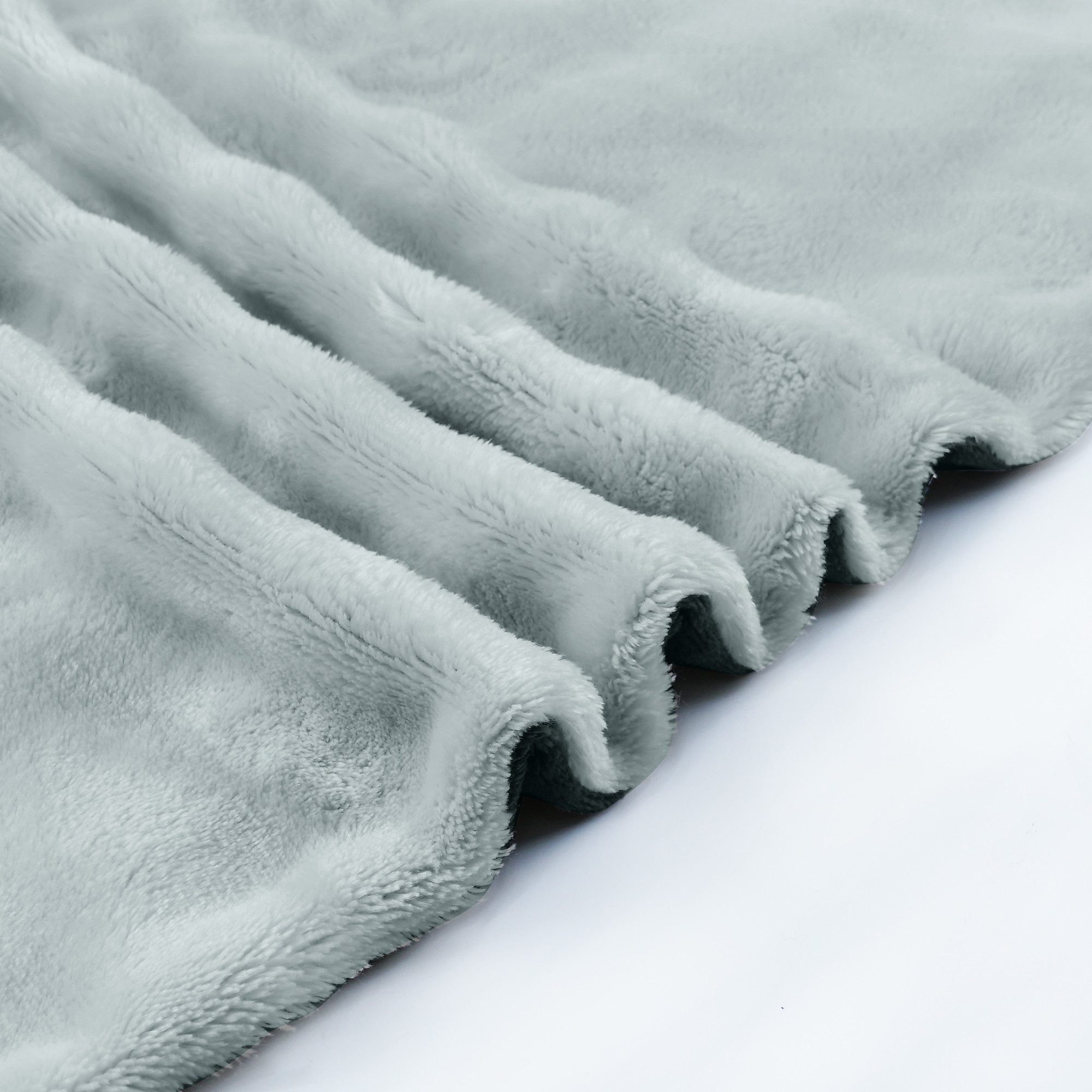 Leonado Vicenti Bettwäsche Winter Teddy Plüsch Bubble, Microfaser, 2 teilig, Flauschig warmes Cashmere Touch, Einfarbig, Wellen Design – Bild 3 von 5