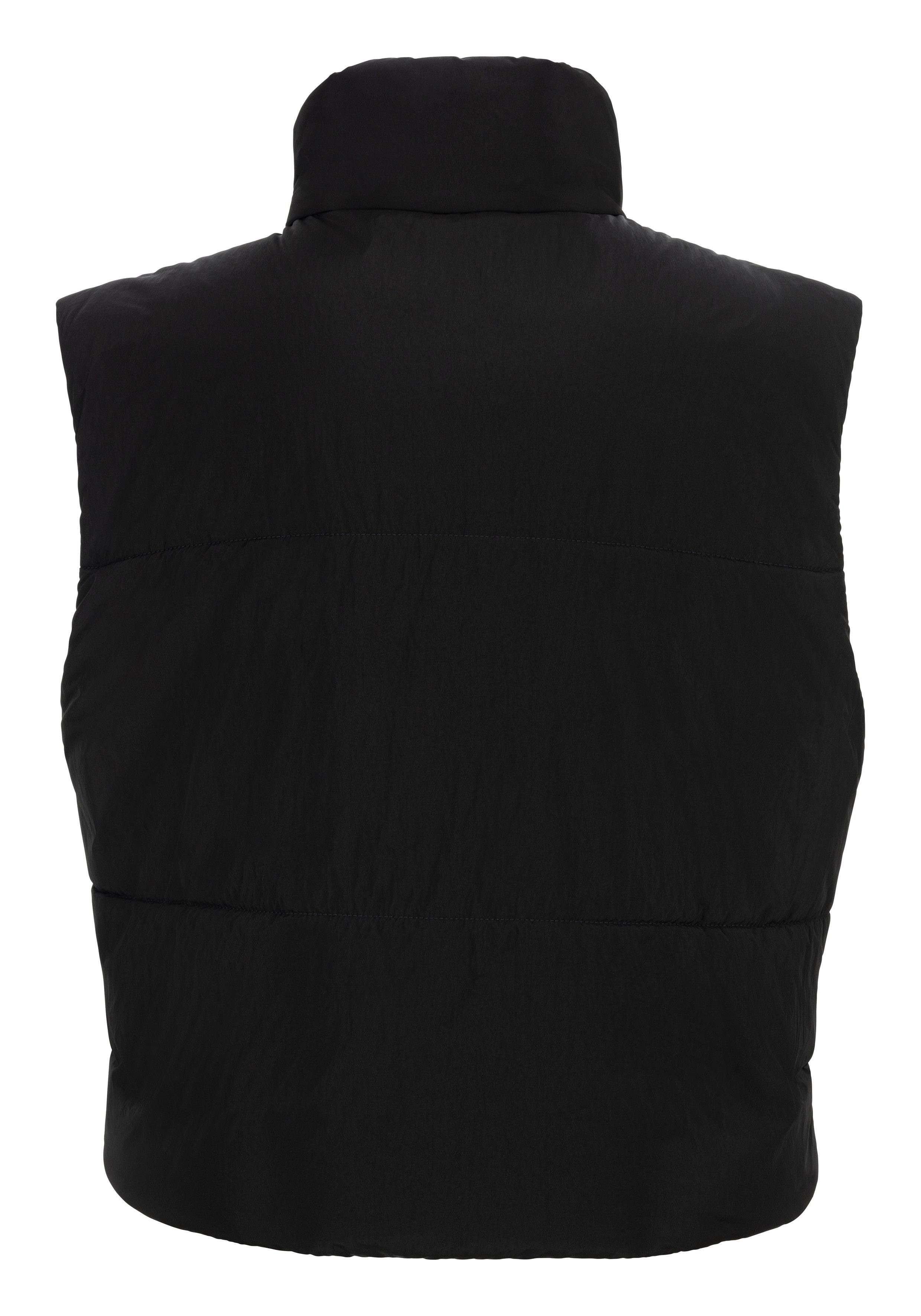 HUGO Blue Kurzweste Fae mit Hugo Silicon Badge auf der Brust günstig online kaufen