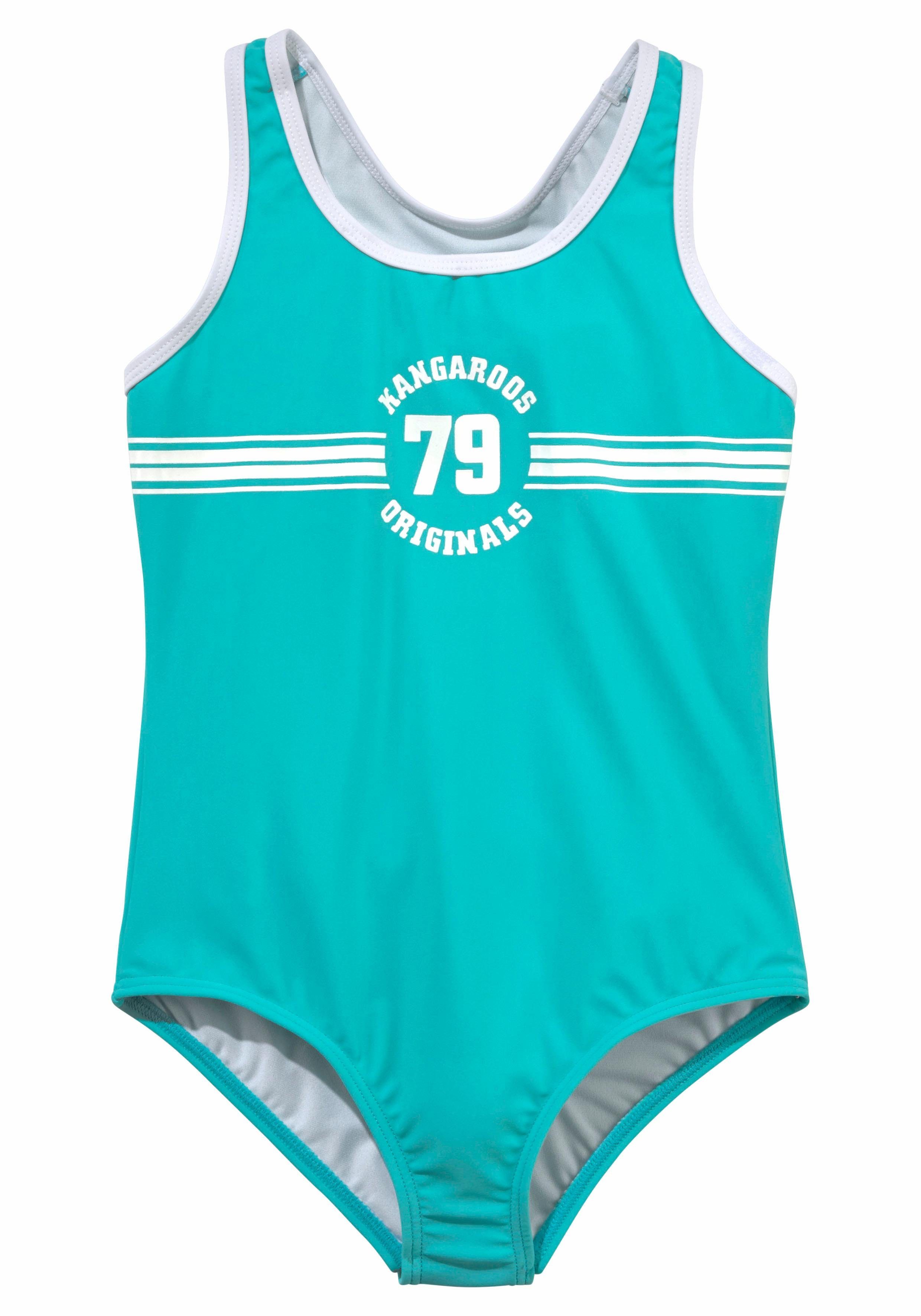 Kangaroos Badeanzug Sporty mit sportlichem Frontdruck
