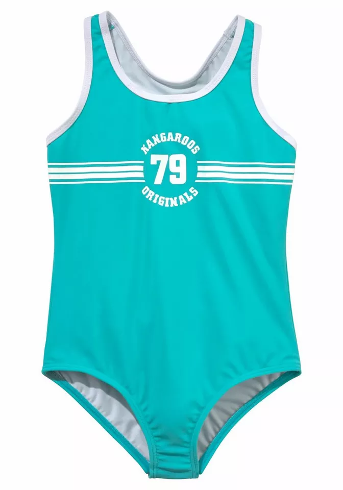 Kangaroos Badeanzug Sporty mit sportlichem Frontdruck