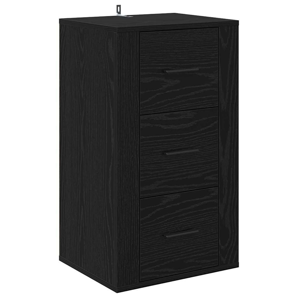 vidaXL Sideboard Sideboard Schwarz Eichen-Optik 40 günstig online kaufen