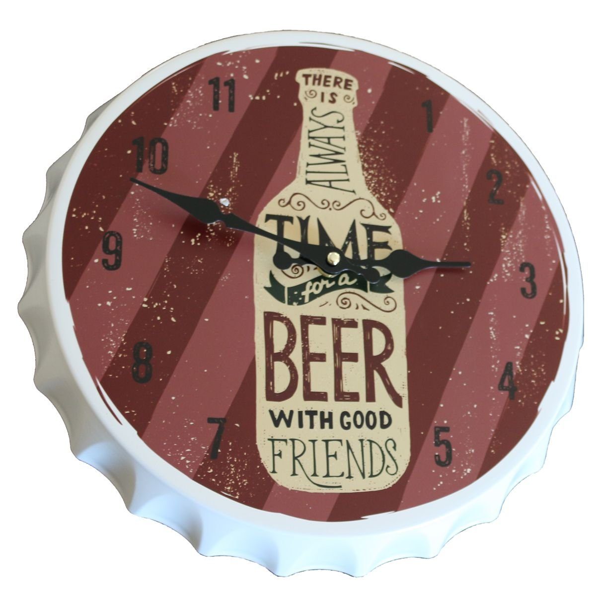 Contento Wanduhr 440s Wanduhr CROWNS BEER TIME Metall