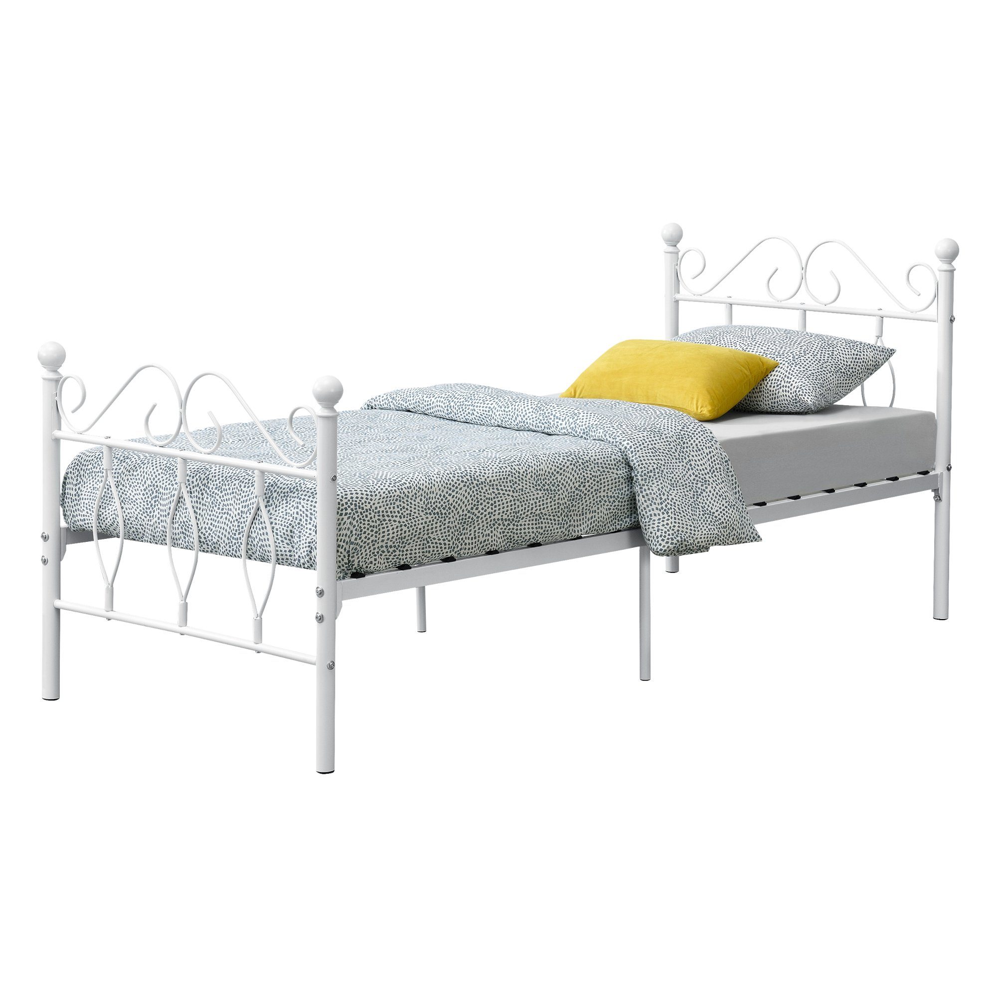 en.casa Metallbett, »Apolda« Gästebett mit Stahlramen günstig online kaufen