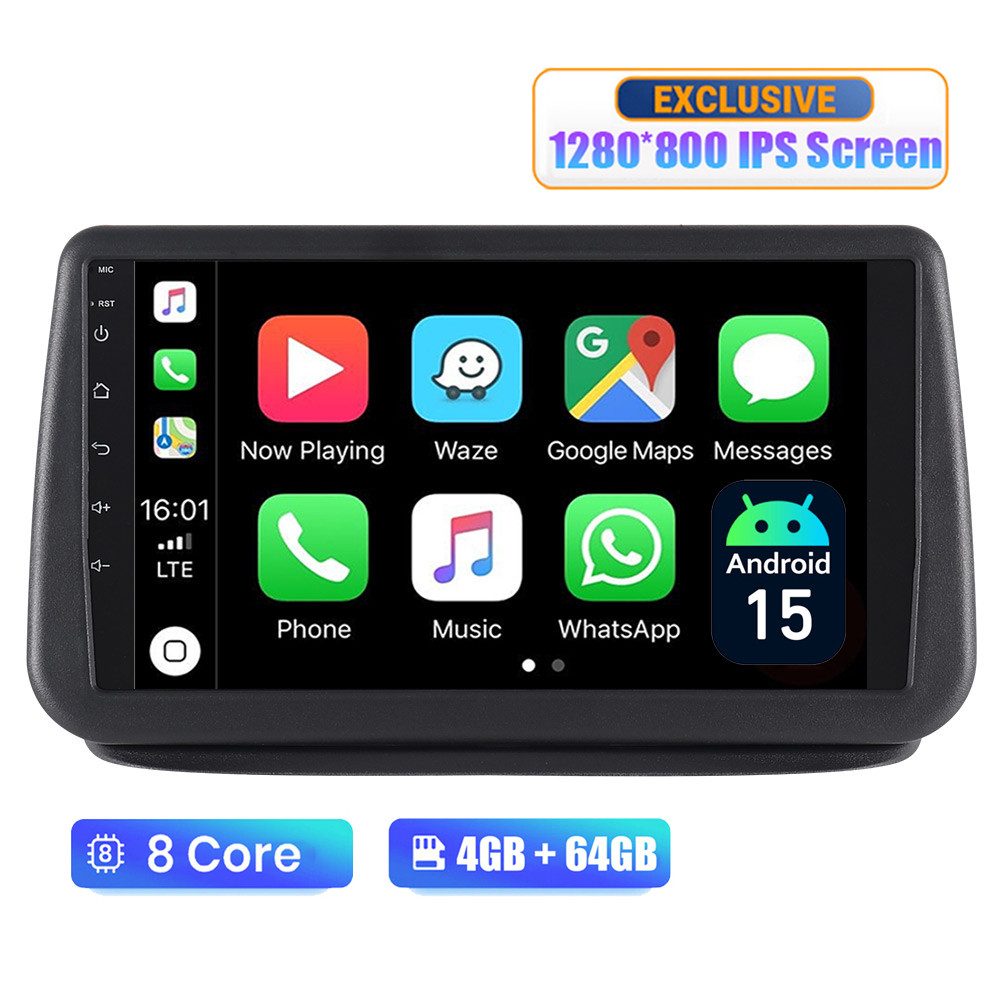 A-Sure 8-Core Android15 Für Opel Meriva B 2010-2017 Wireless Carplay RDS DSP Autoradio (Digitalradio (DAB), FM, BT, Siri, Mirrorlink, Google play, Netflix, Youtube, Calendar, TikTok)