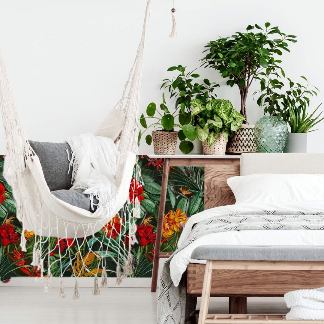 K&L Wall Art Mustertapete Dschungel Blumentapete günstig online kaufen