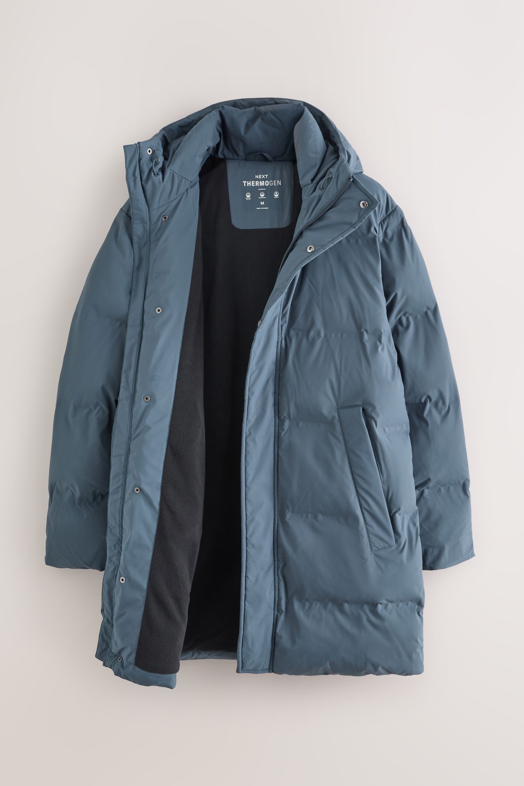 Next Winterjacke Wasserabweisende ThermoGen Pufferjacke, lang (1-St)
