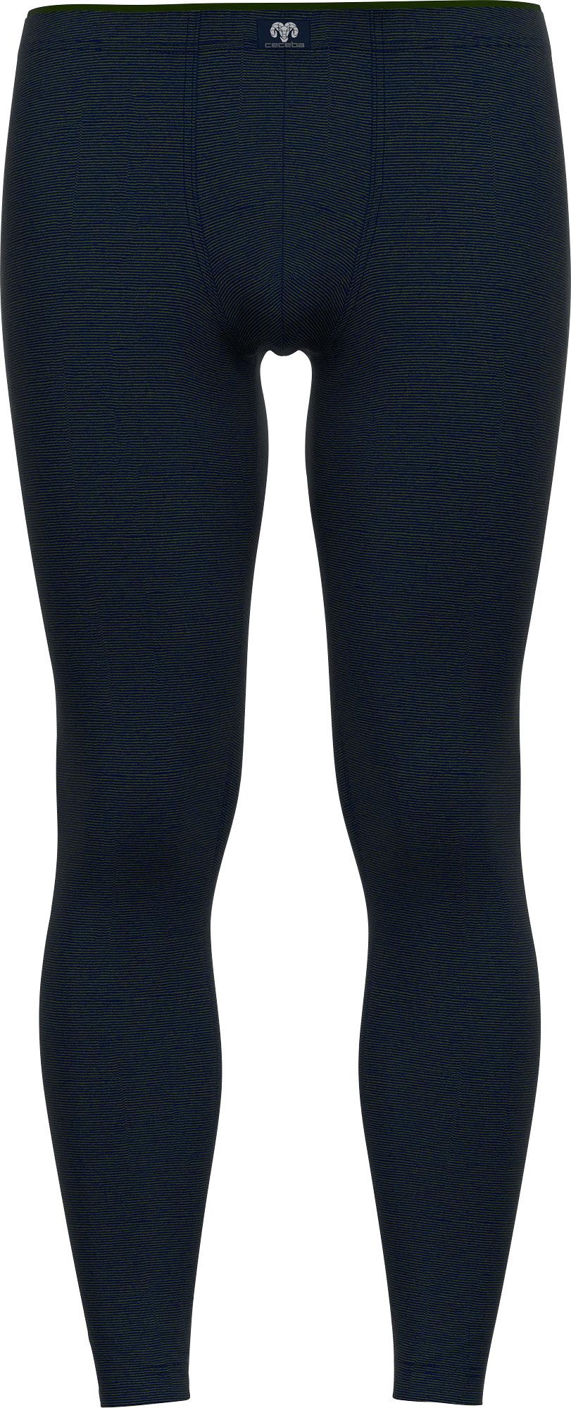 Lange Unterhose CECEBA Herren lange Unterhose blau quergestreift