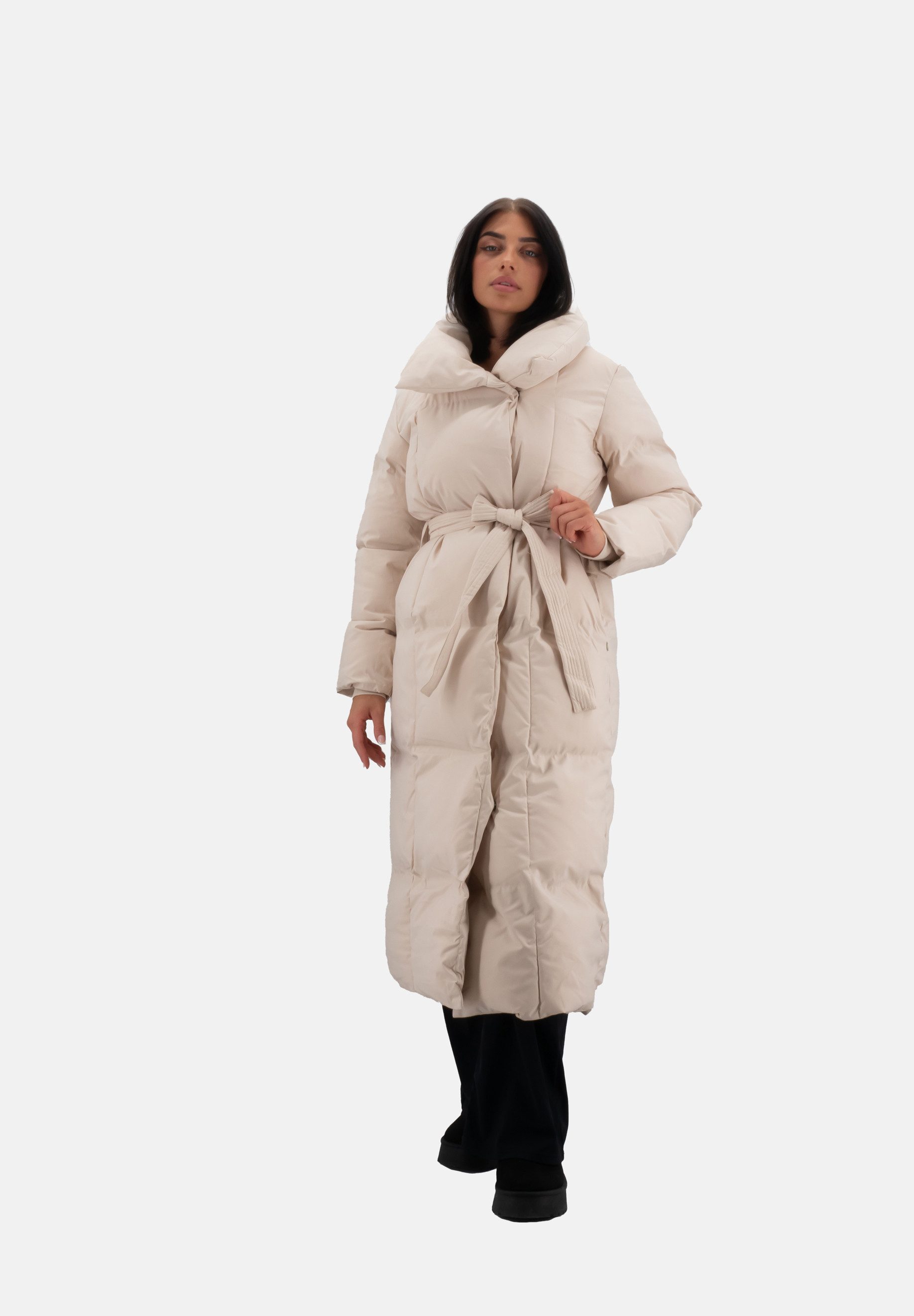 Elara Steppjacke Elara langer Damen Puffermantel günstig online kaufen