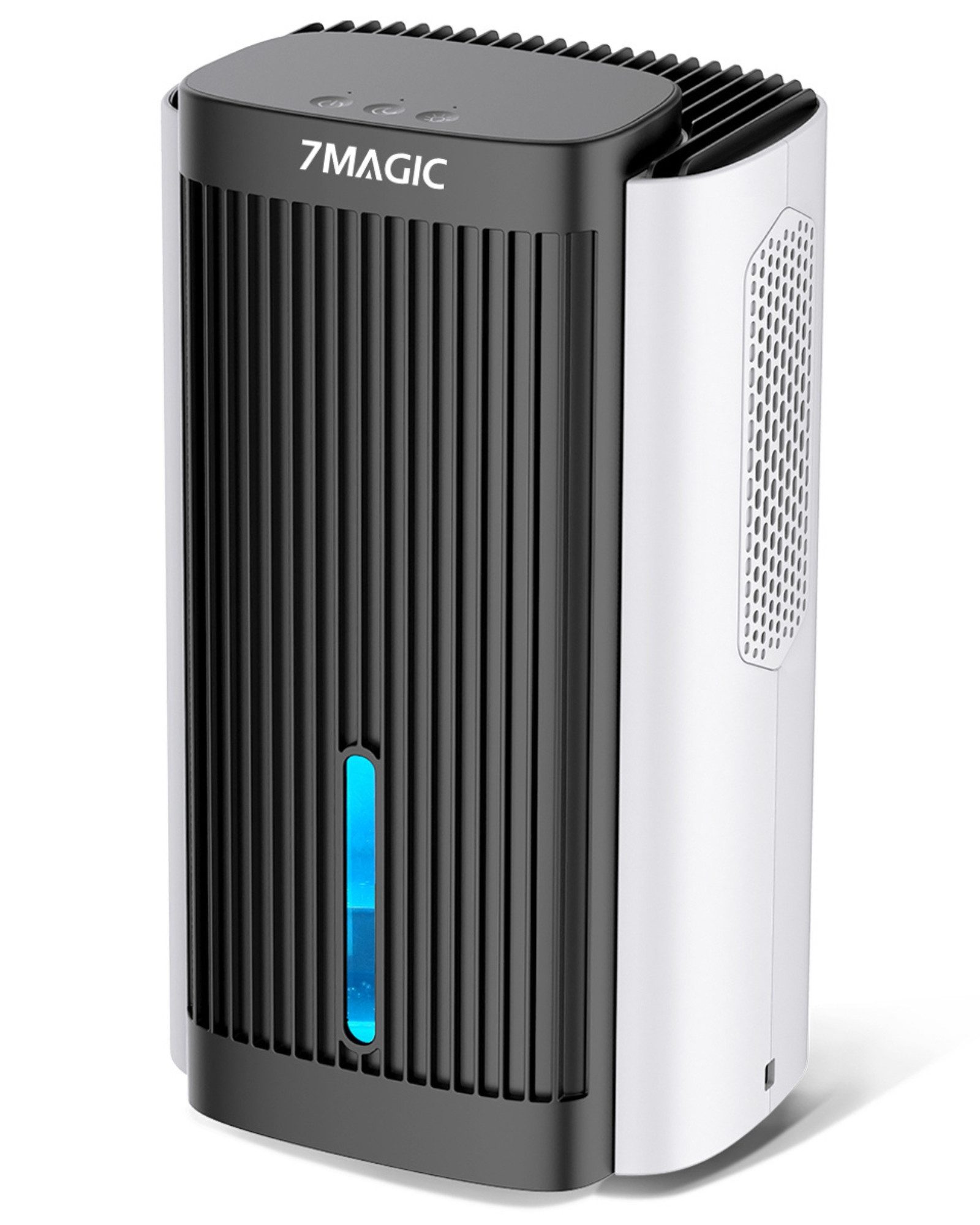 7MAGIC Luftentfeuchter, für 50 m³ Räume, Entfeuchtung 1,10 l/Tag, Tank 2,80 l, Luftentfeuchter Elektrisch, Entfeuchter Leise, Schlafmodus, LED-Licht