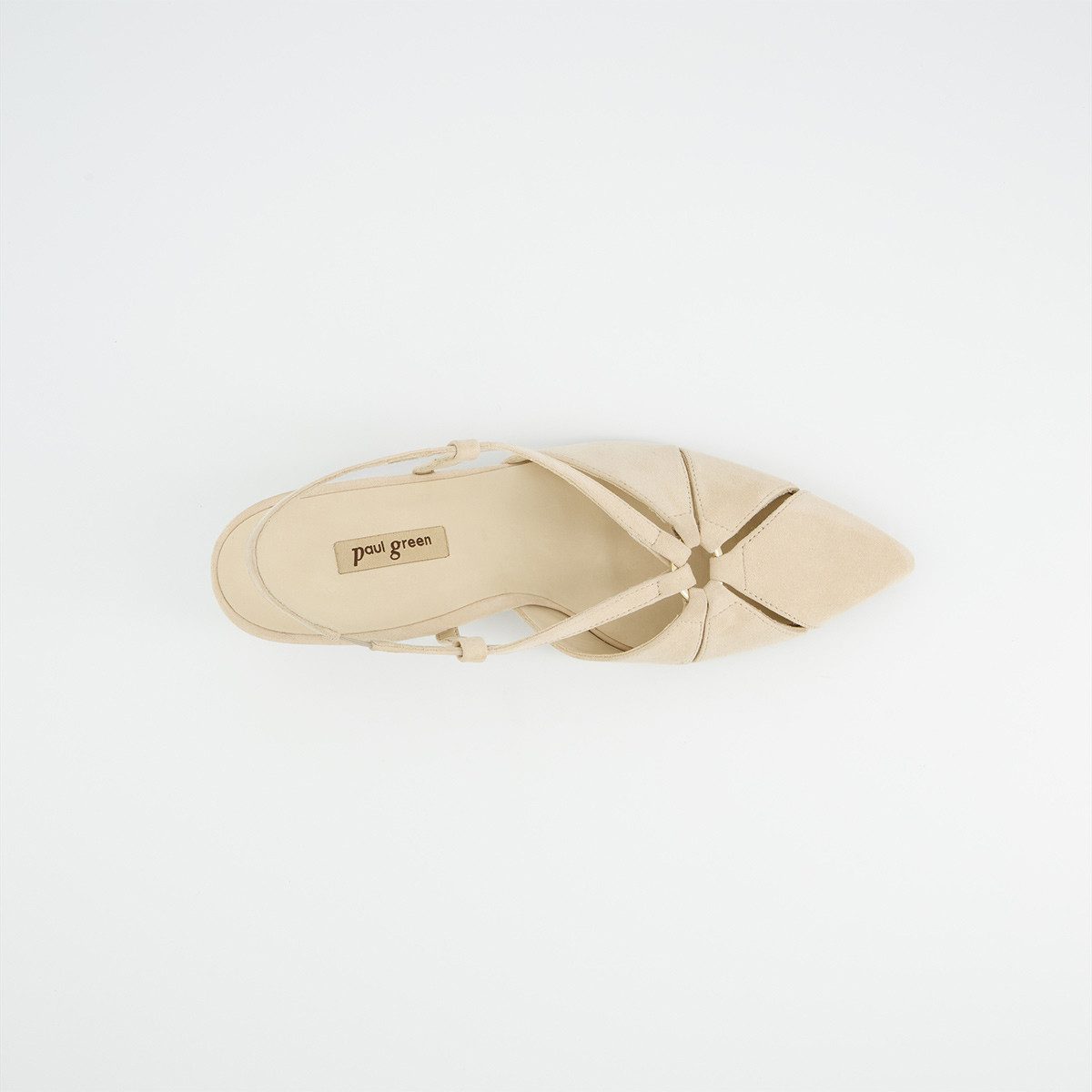 Paul Green Paul Green 6177-019, Peeptoes & Slingpumps, Beige, Damen Peeptoepumps