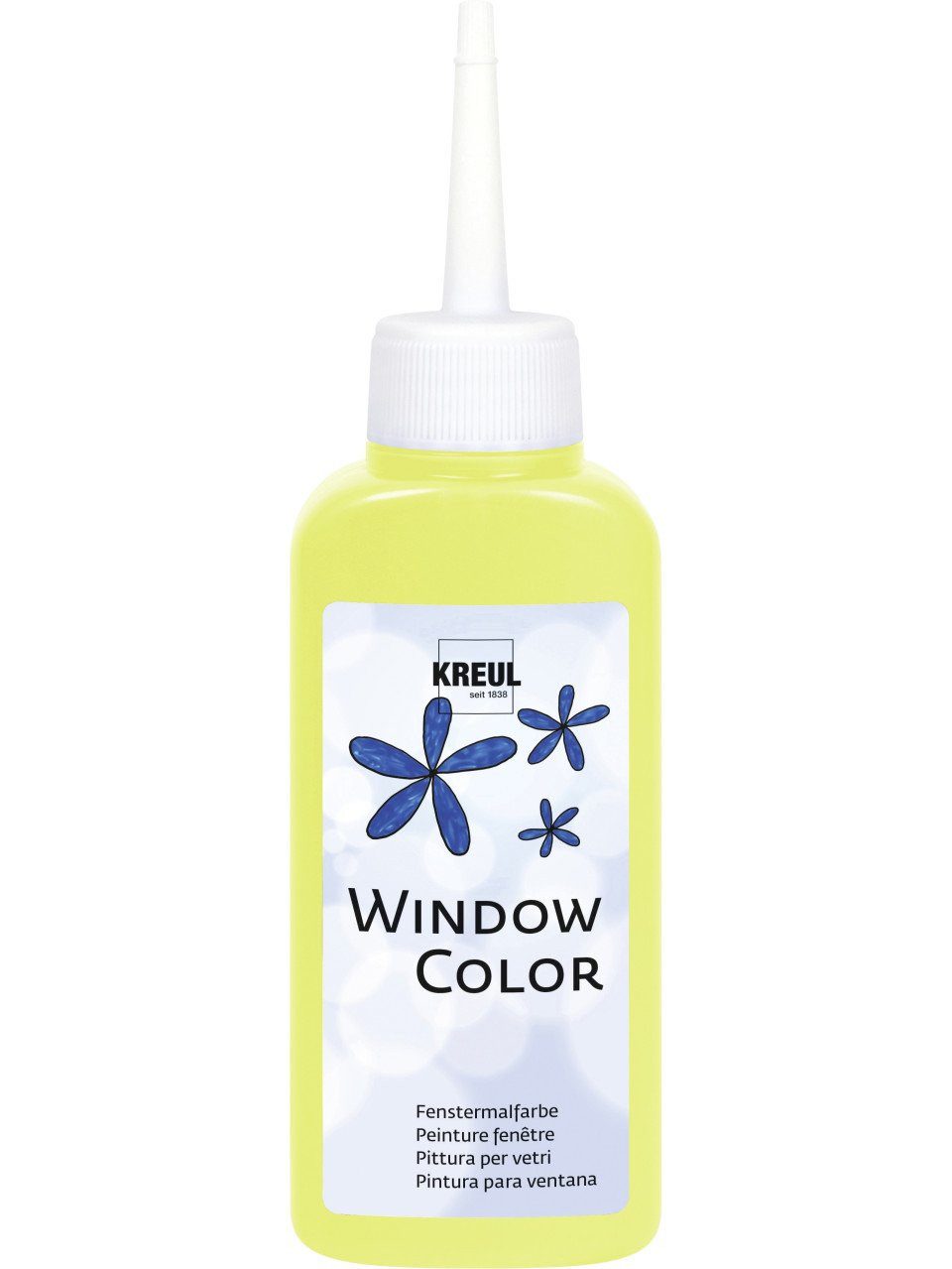 Bastelfarbe Kreul Window Color leuchtgelb 80 ml