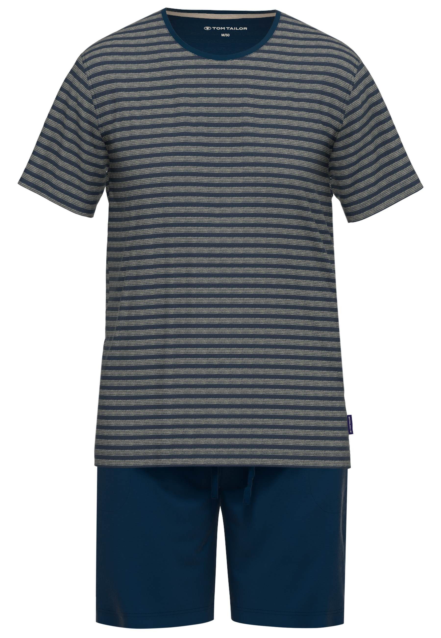 TOM TAILOR Shorty "Longford" 2 Stk. tlg., Streifendesign, Kurzarm, Rundhals günstig online kaufen