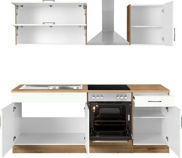 HELD MÖBEL Küchenzeile Colmar, ohne E-Geräte, Breite 210 cm