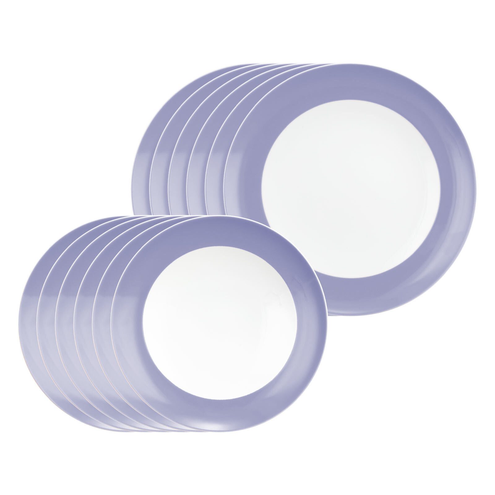 Seltmann Weiden Tafelservice Liberty Pure Colors Tafelservice 12er Set (12-tlg), 6 Personen, Porzellan