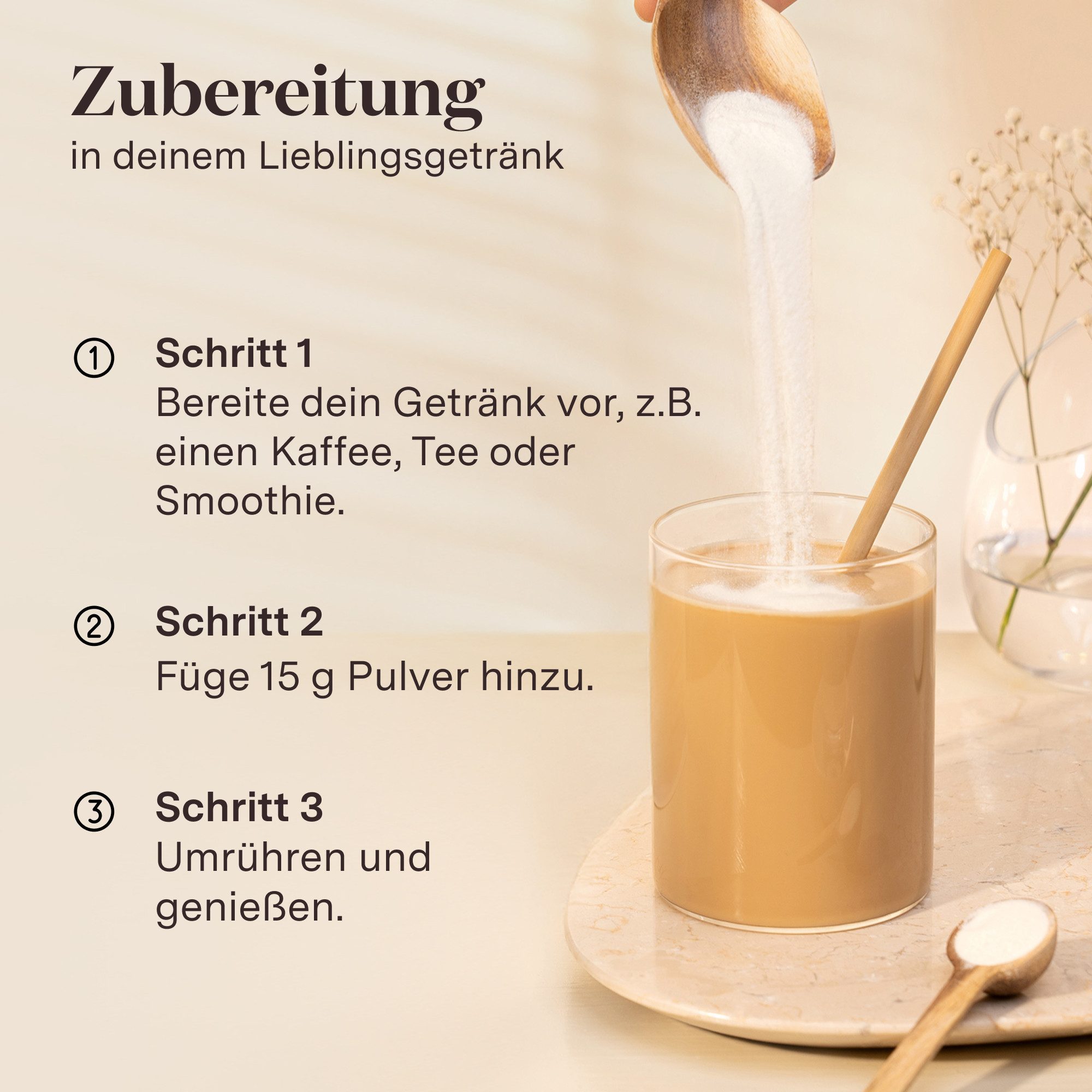 Glow25 Collagen Plus [450g] - mit Biotin, Zink und Vitamin C Pulver, 450 g