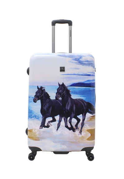 Saxoline® Koffer Horse, mit praktischem TSA-Zahlenschloss