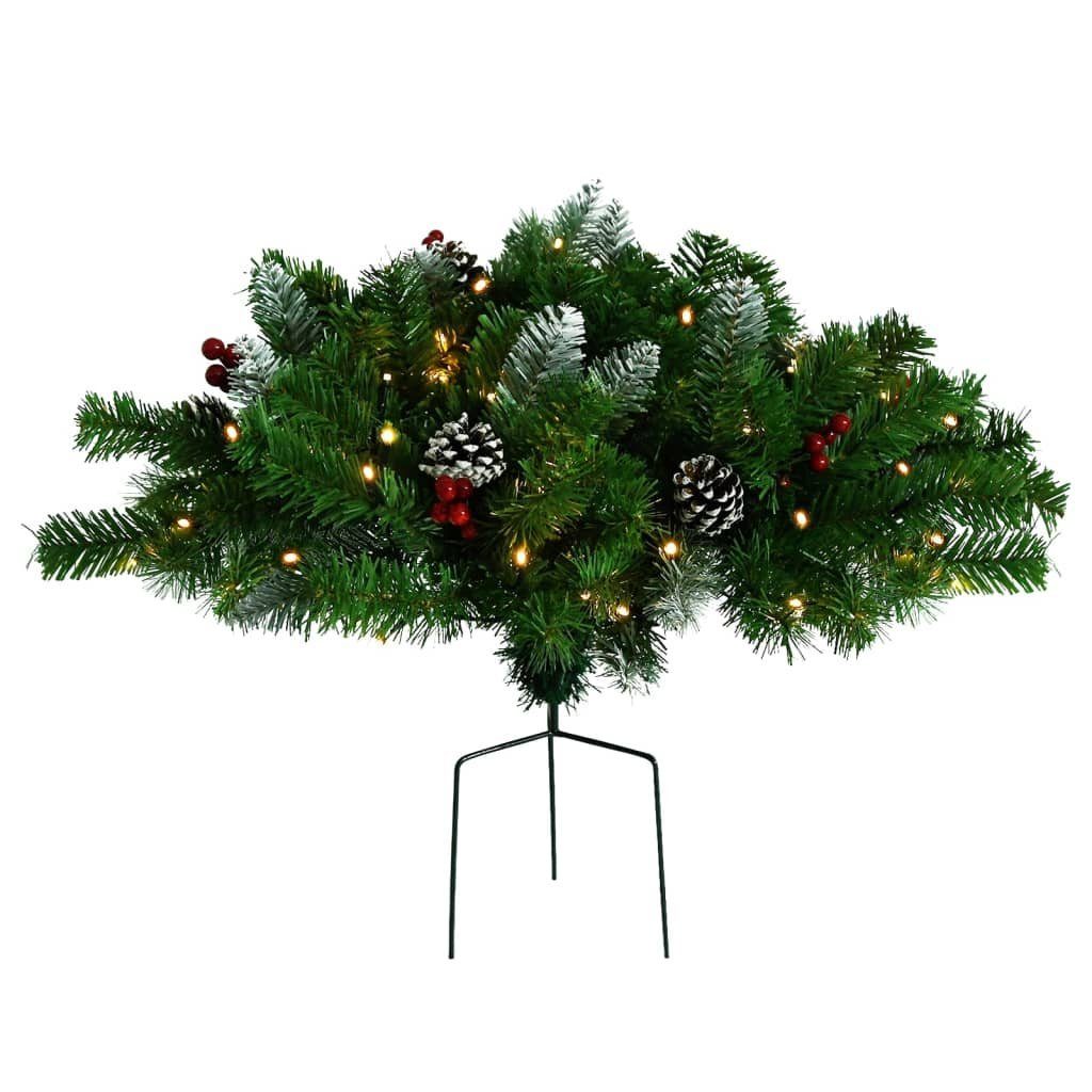 vidaXL Künstlicher Weihnachtsbaum Künstlicher 40 cm Weihnachtsbaum Outdoor Beleuchtung Grün mit