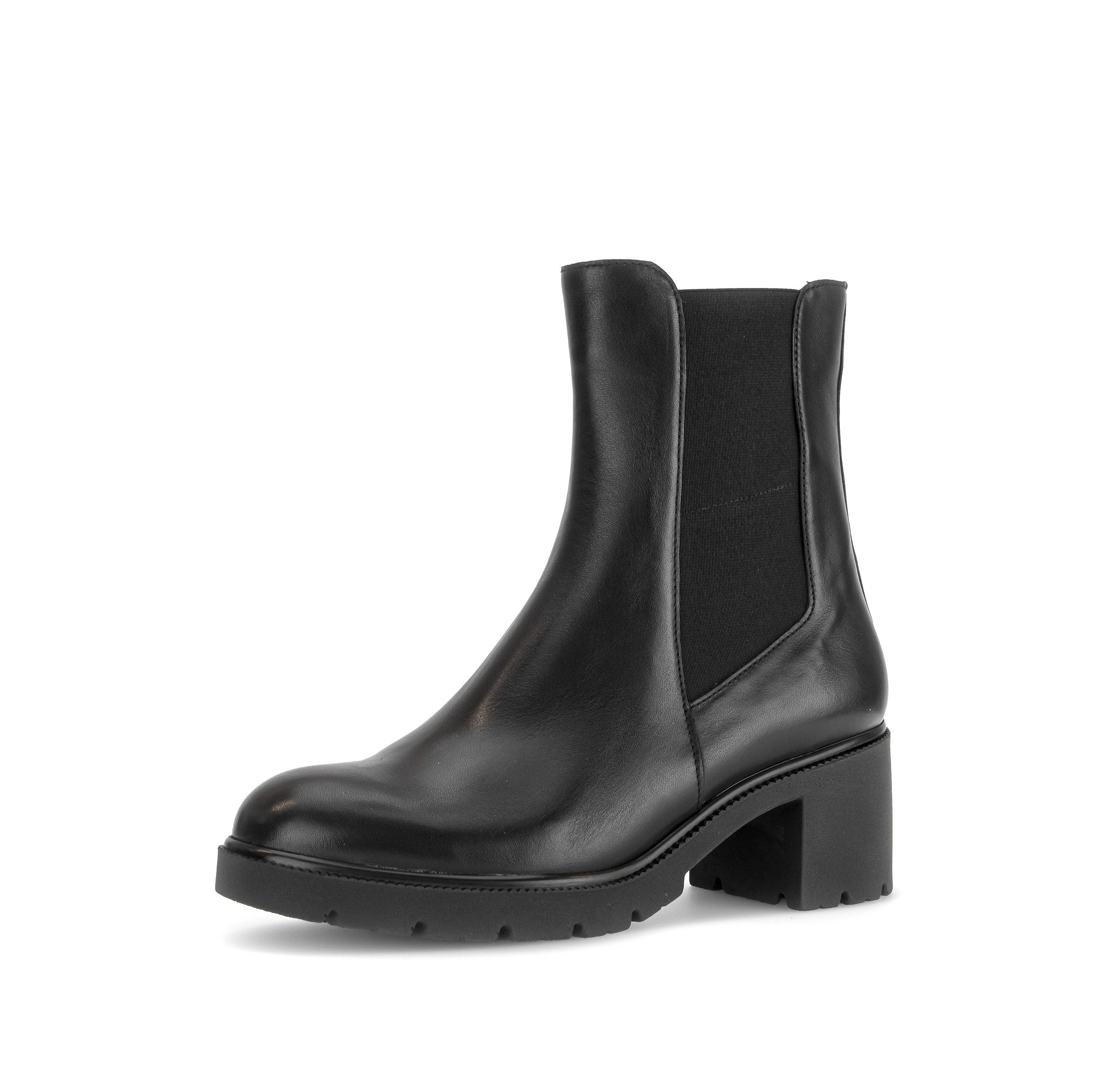 Gabor Chelseaboots Blockabstz, Stiefelette in Komfortweite H (sehr weit)