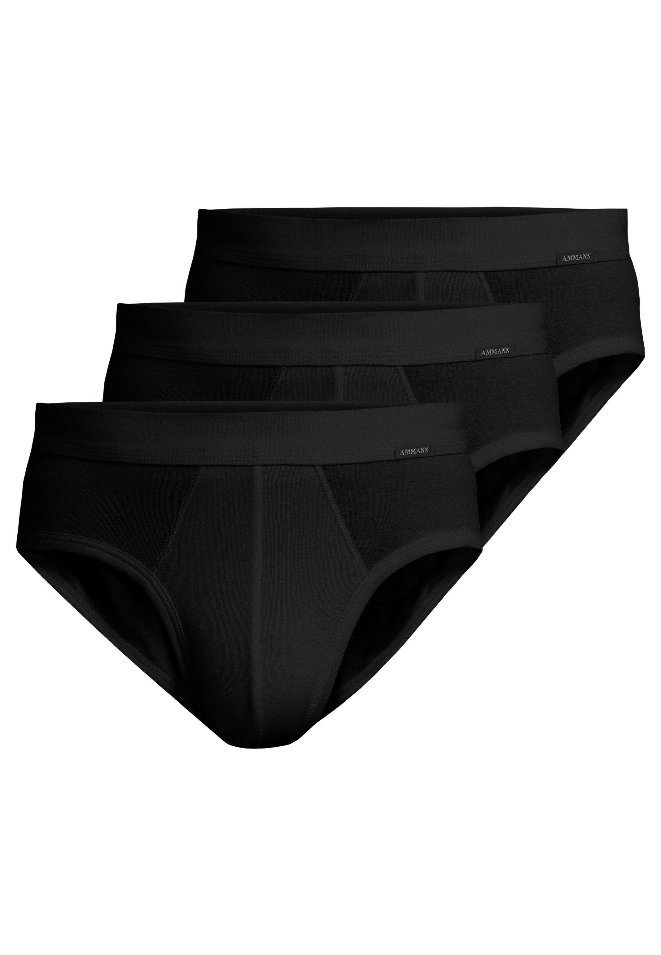 Ammann Slip 3er Pack Feinripp Premium (Spar-Set, 3-St) Slip / Unterhose - Baumwolle - ohne Eingriff - Atmungsaktiv