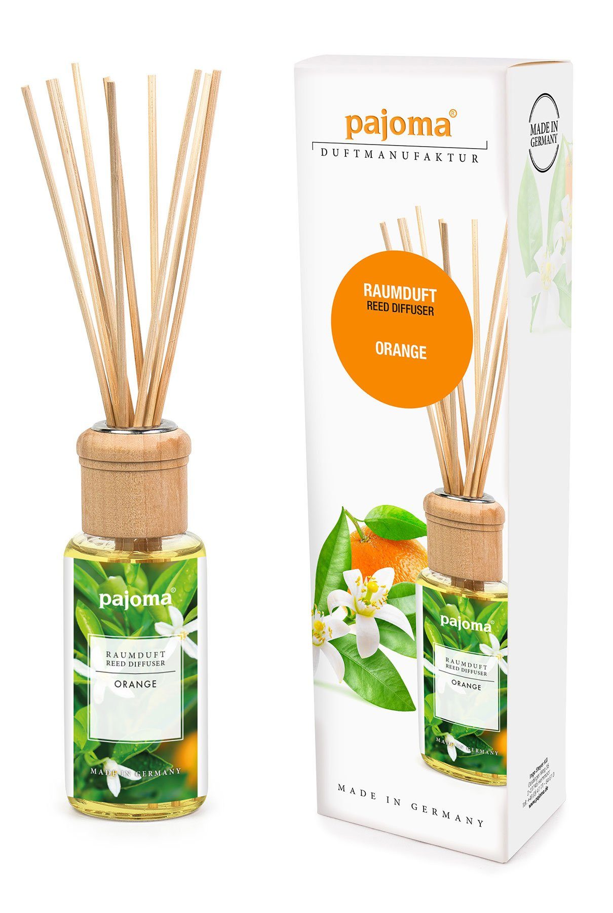 Levandeo® Luftbefeuchter, Raumduft 100ml Orange Lufterfrischer Duftstäbchen günstig online kaufen
