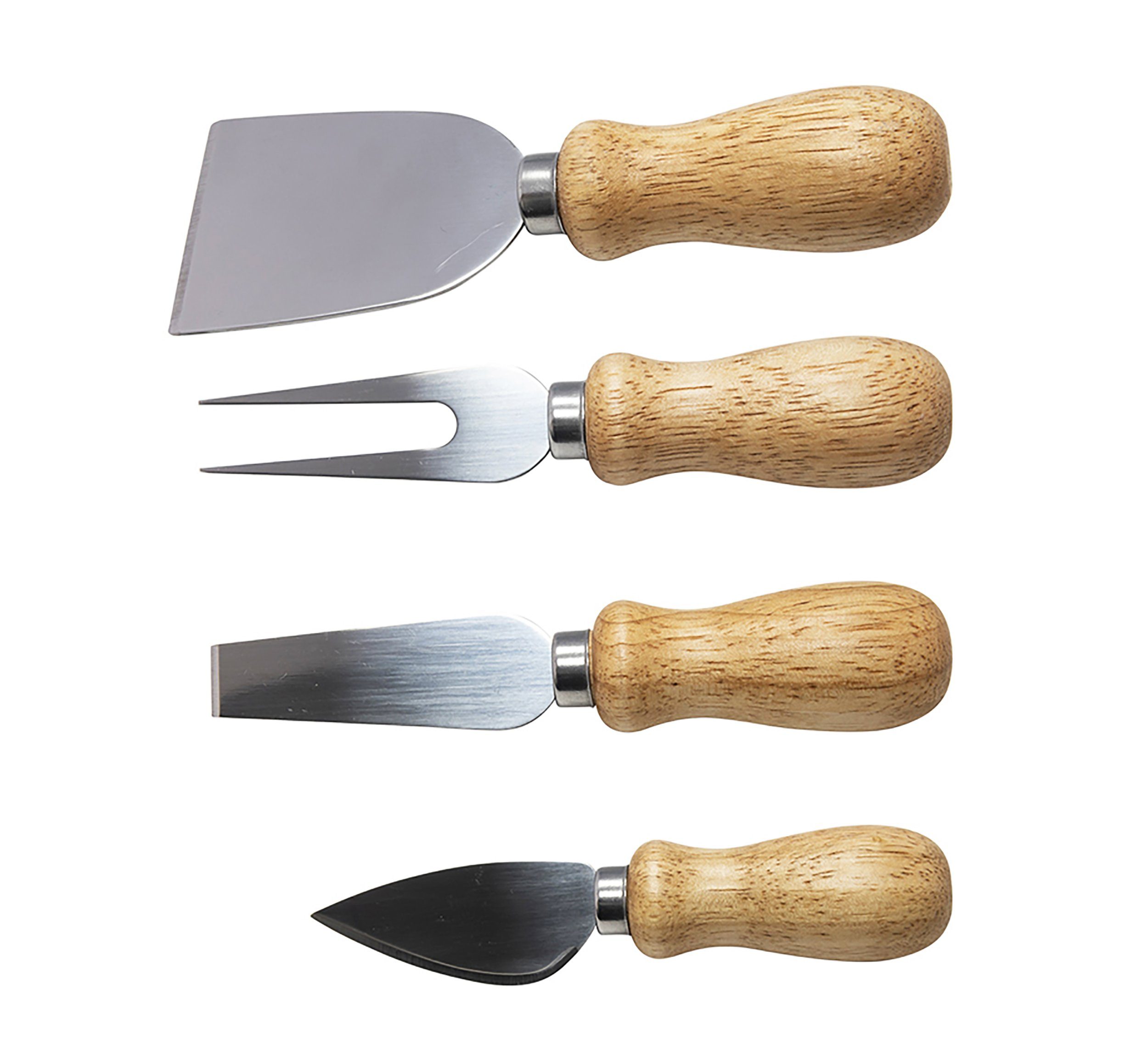 HIT Trading Käsemesser KÄSEBESTECK 4er Set Käsemesser Käseschneider Käsegabel 02, Käse Messer Gabel Besteck