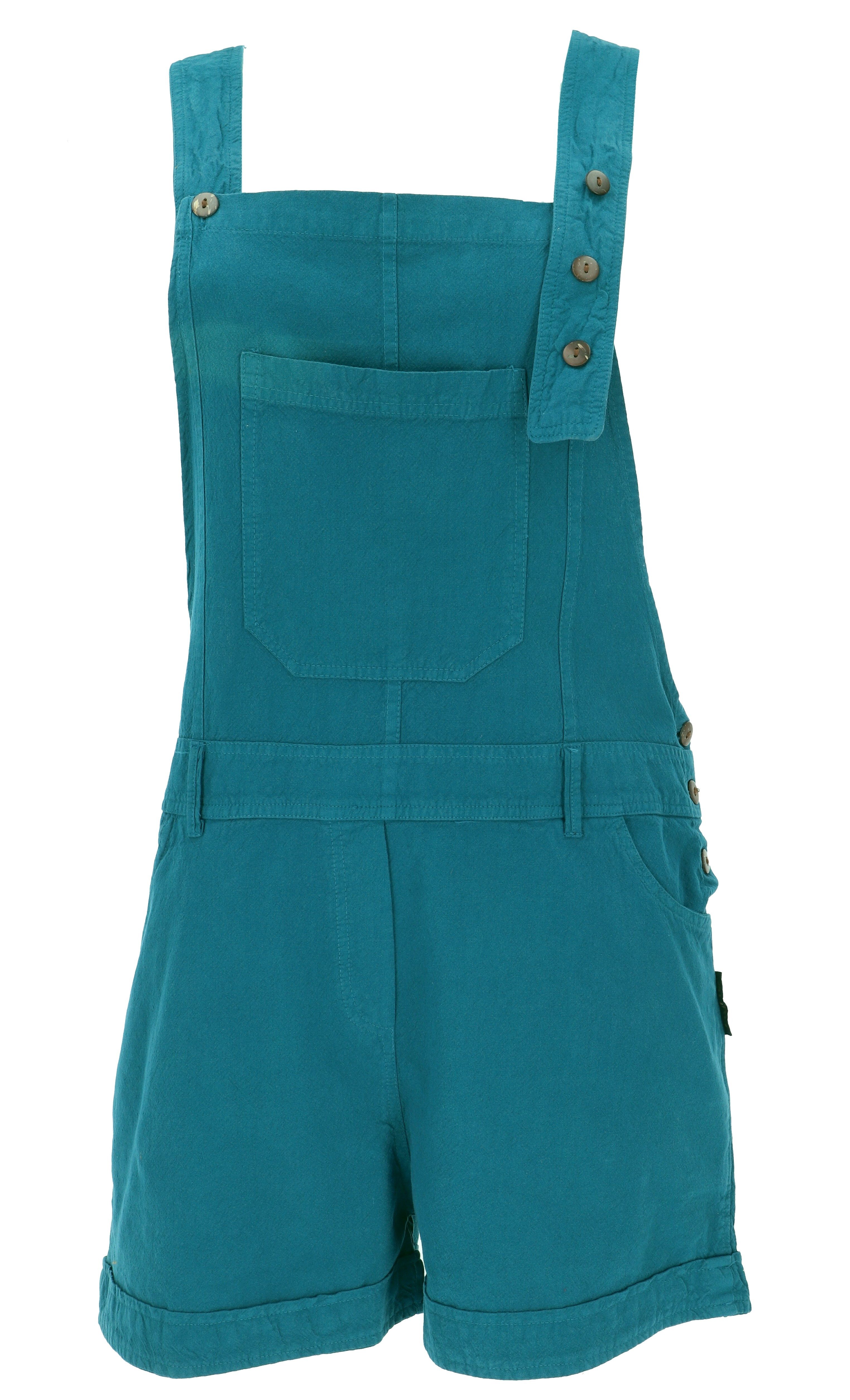 Guru-Shop Hose & Shorts Goa Shorts, kurze Latzhose, Boho Latzhose -.. alternative Bekleidung – Bild 2 von 5
